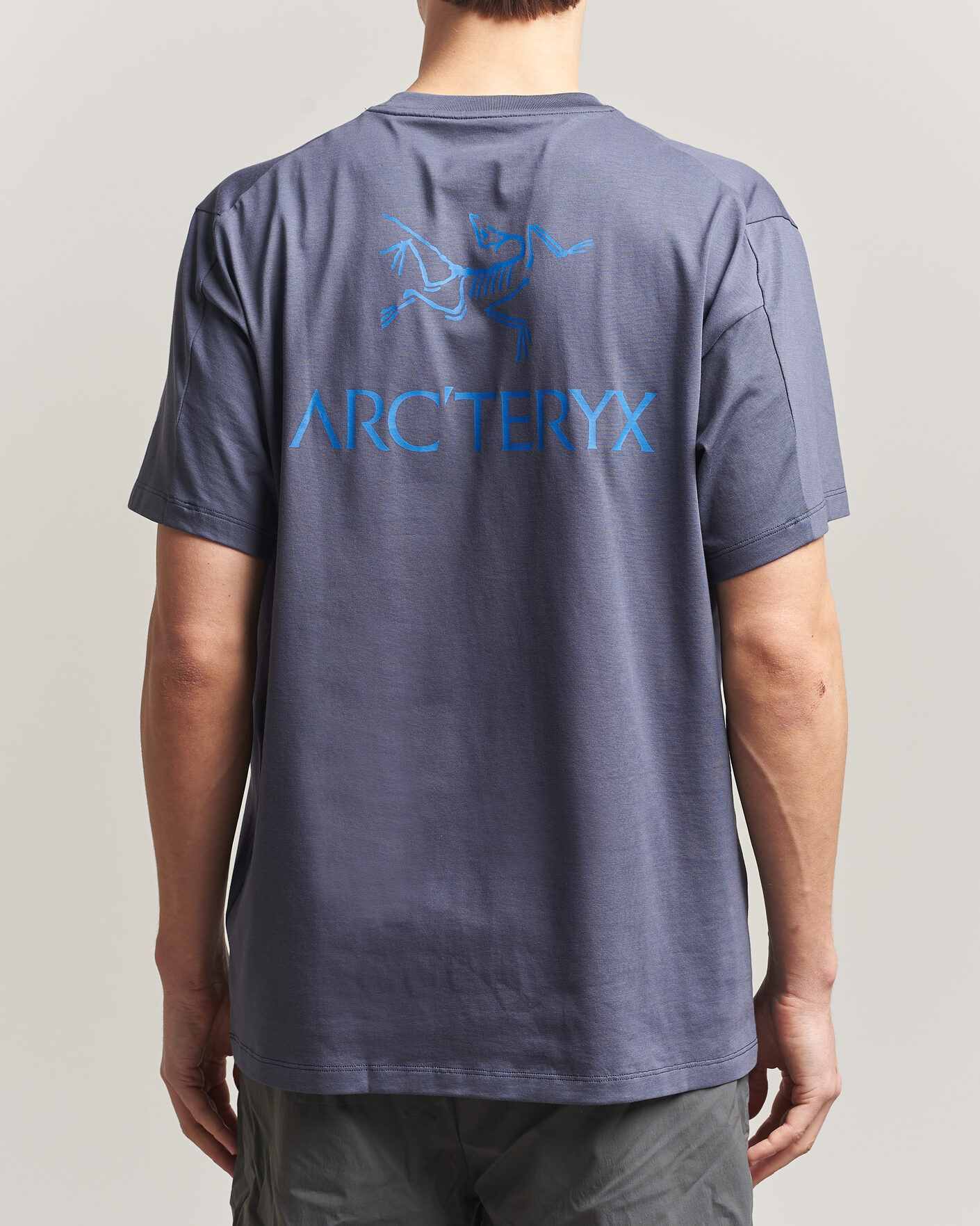 Herr | T-Shirts | Arc'teryx | Kragg Cotton Bird Word T-Shirt Dark Stratus