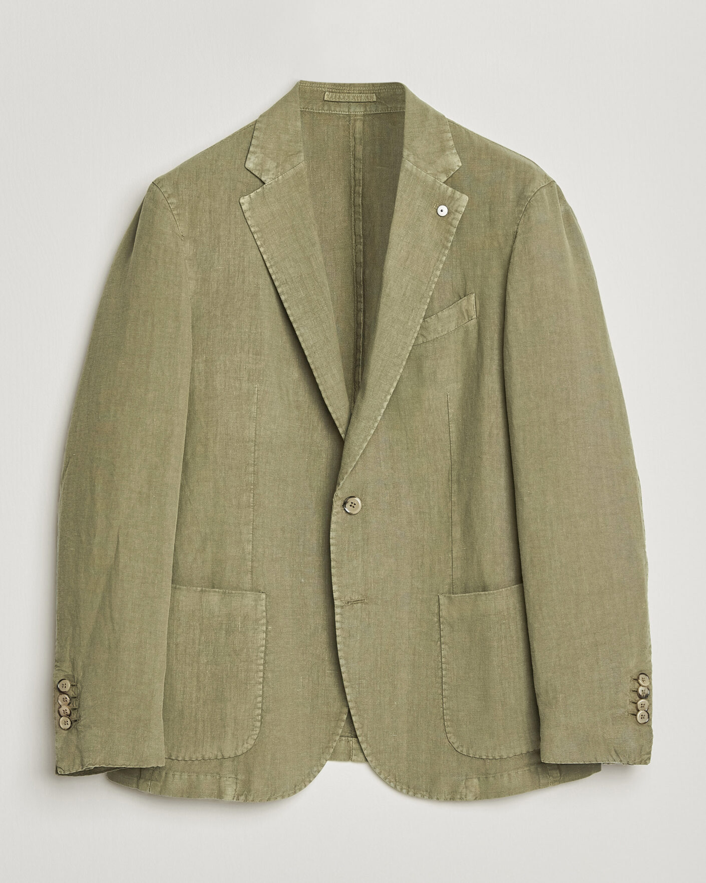 Herr | Kavajer | L.B.M. 1911 | Jack Regular Fit Linen Blazer Olive