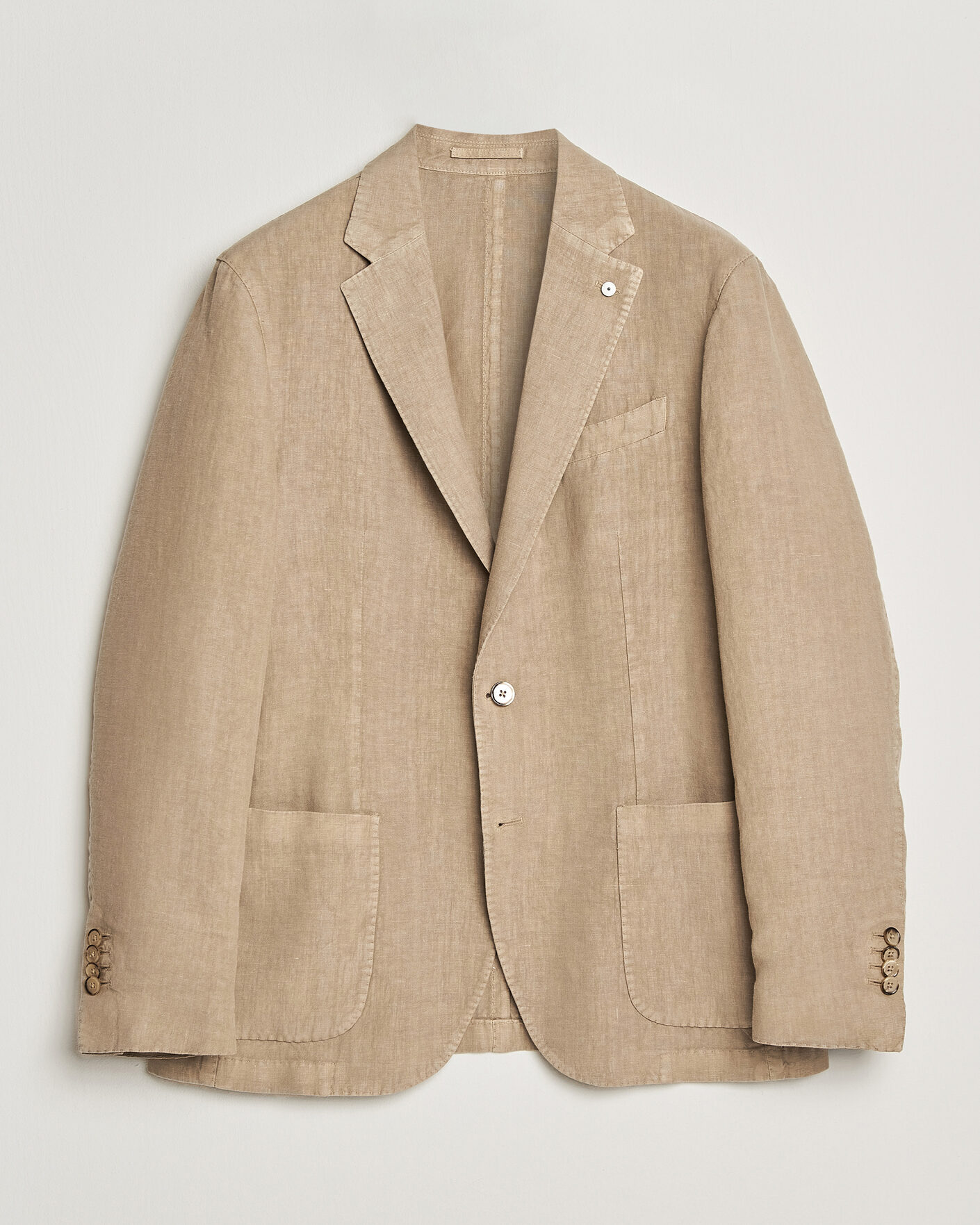 Herr | Kavajer | L.B.M. 1911 | Jack Regular Fit Linen Blazer Taupe