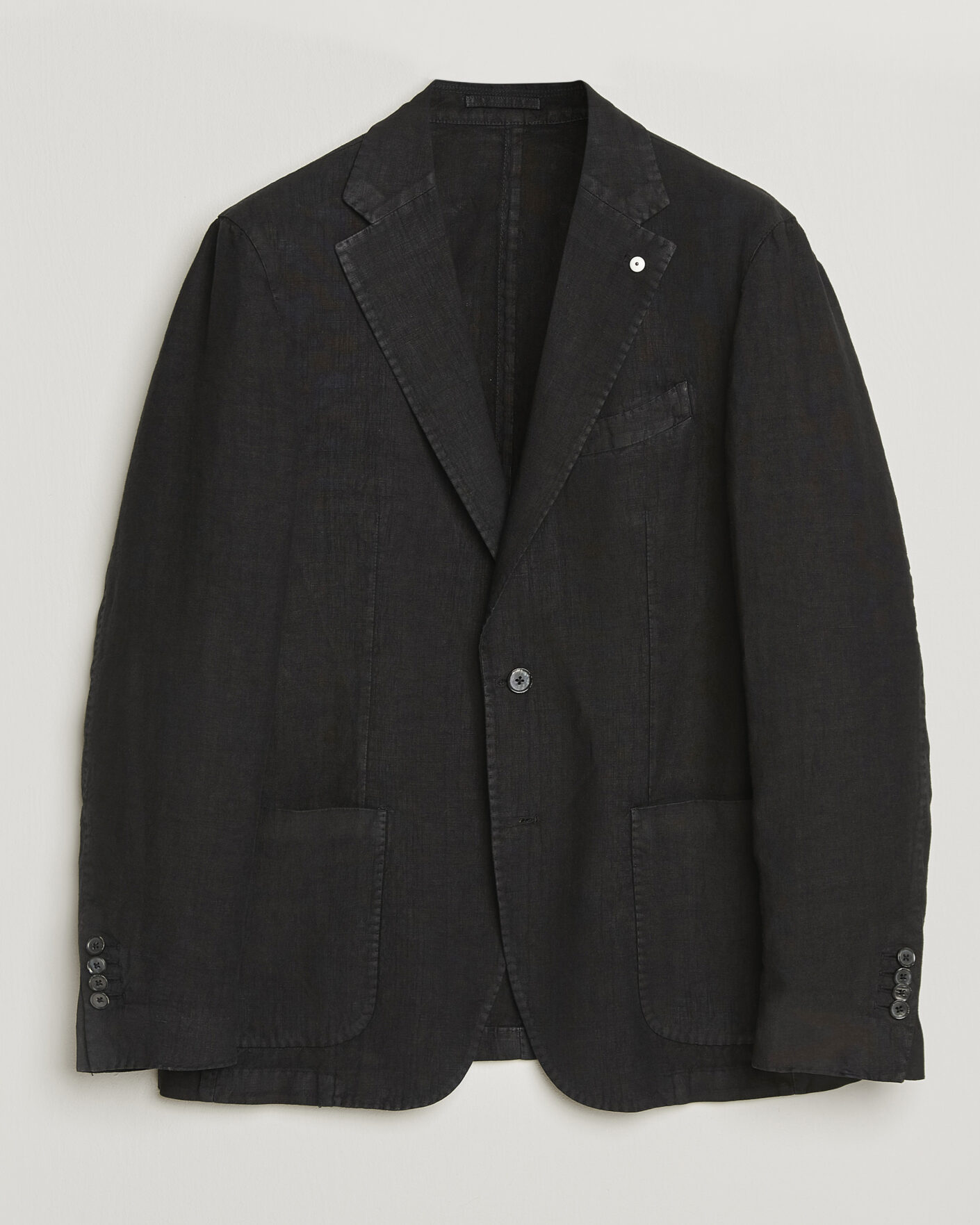 Herr | Kavajer | L.B.M. 1911 | Jack Regular Fit Linen Blazer Black