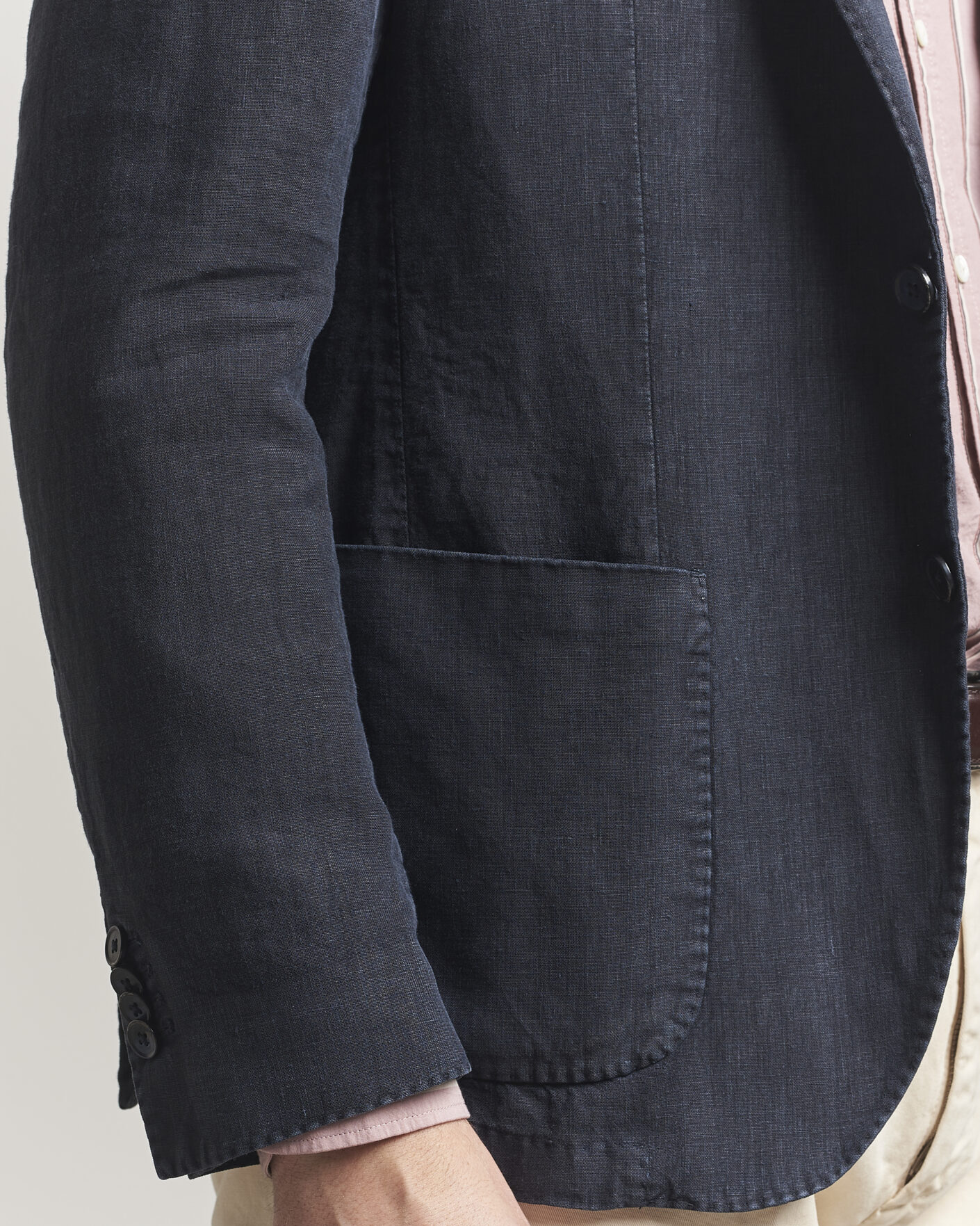 Herr | Kavajer | L.B.M. 1911 | Jack Regular Fit Linen Blazer Navy