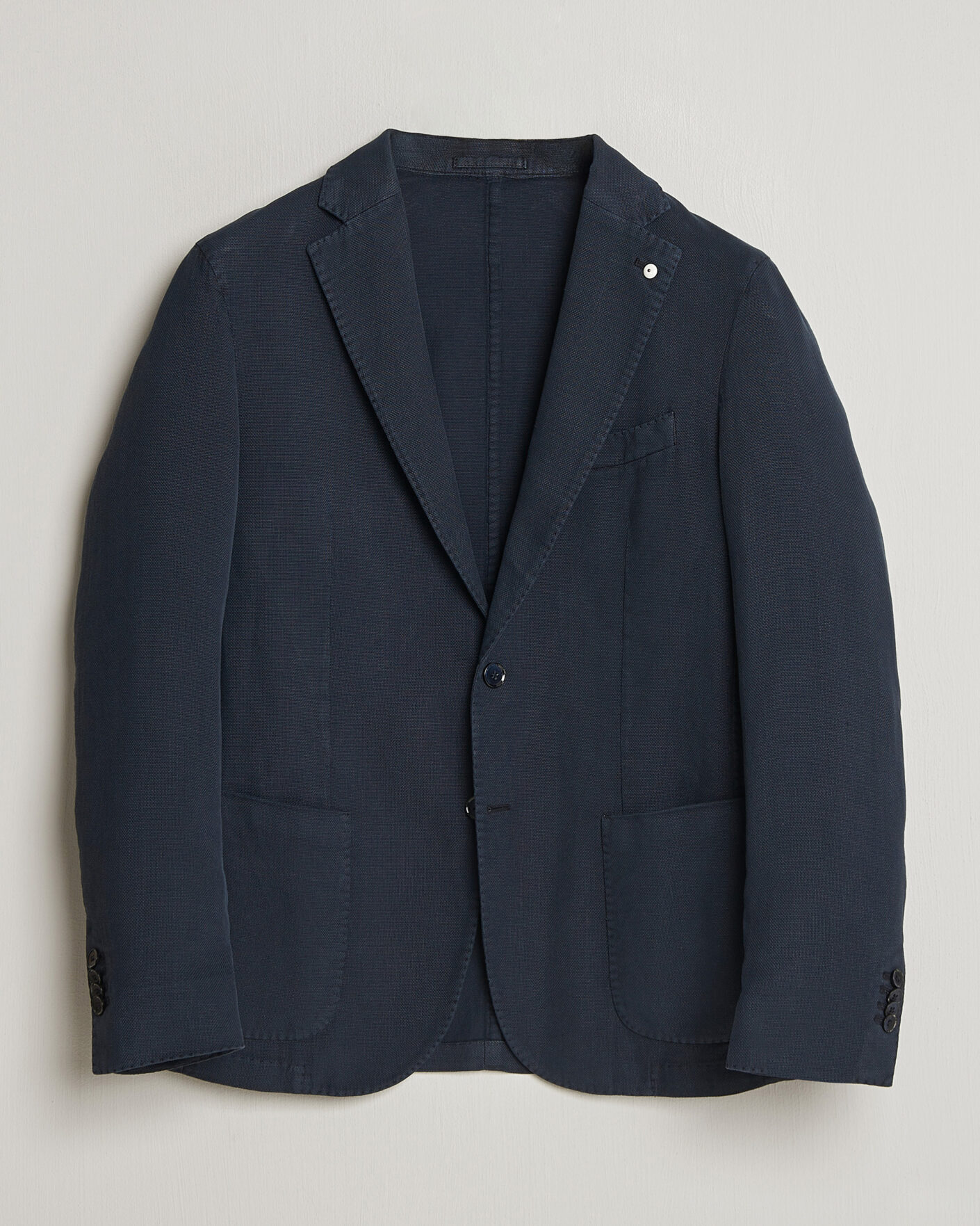 Herr | Kavajer | L.B.M. 1911 | Jack Regular Fit Structured Cotton Blazer Navy