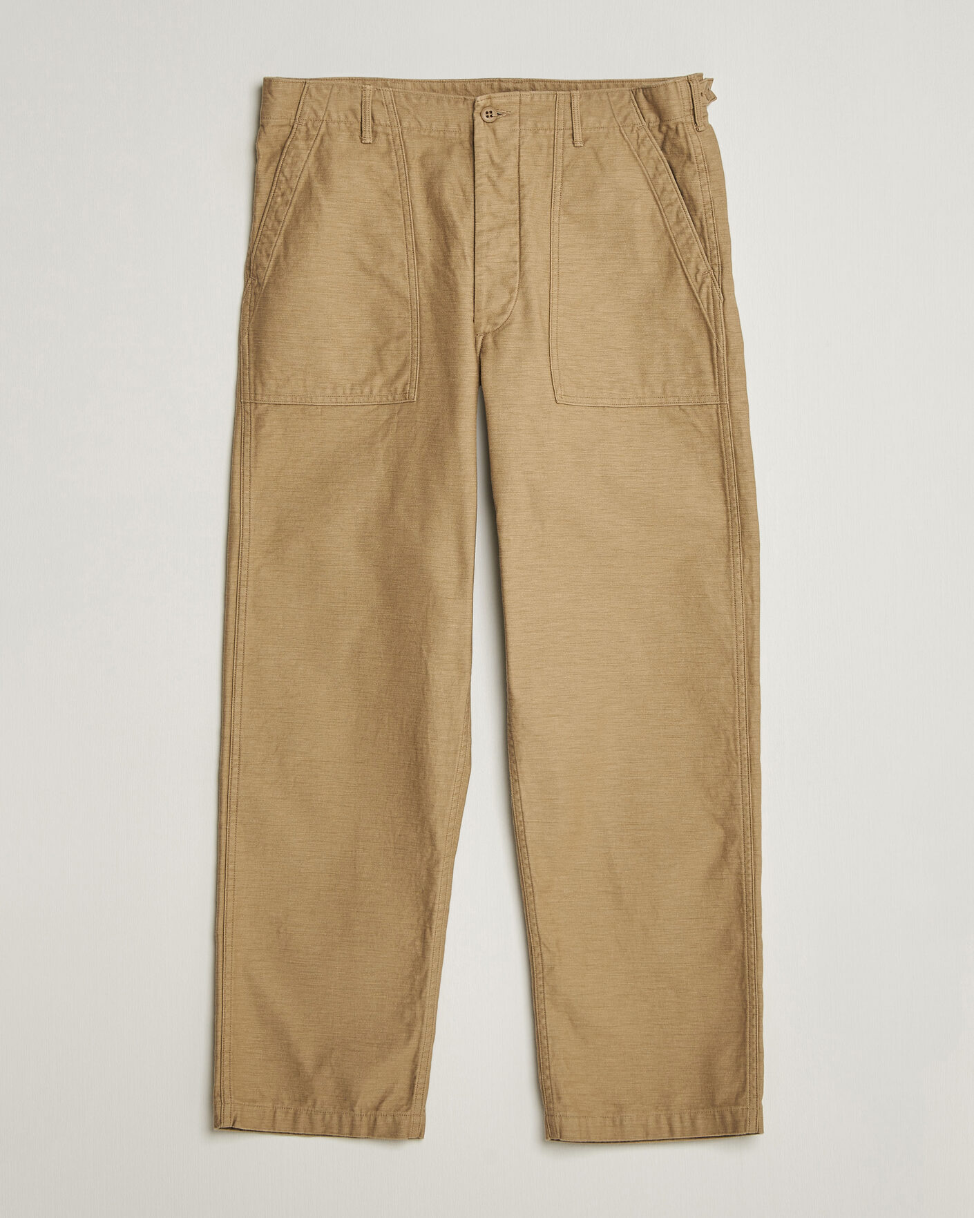 Herr | Byxor | orSlow | Regular Fit Original Sateen Fatigue Pants Sand Beige