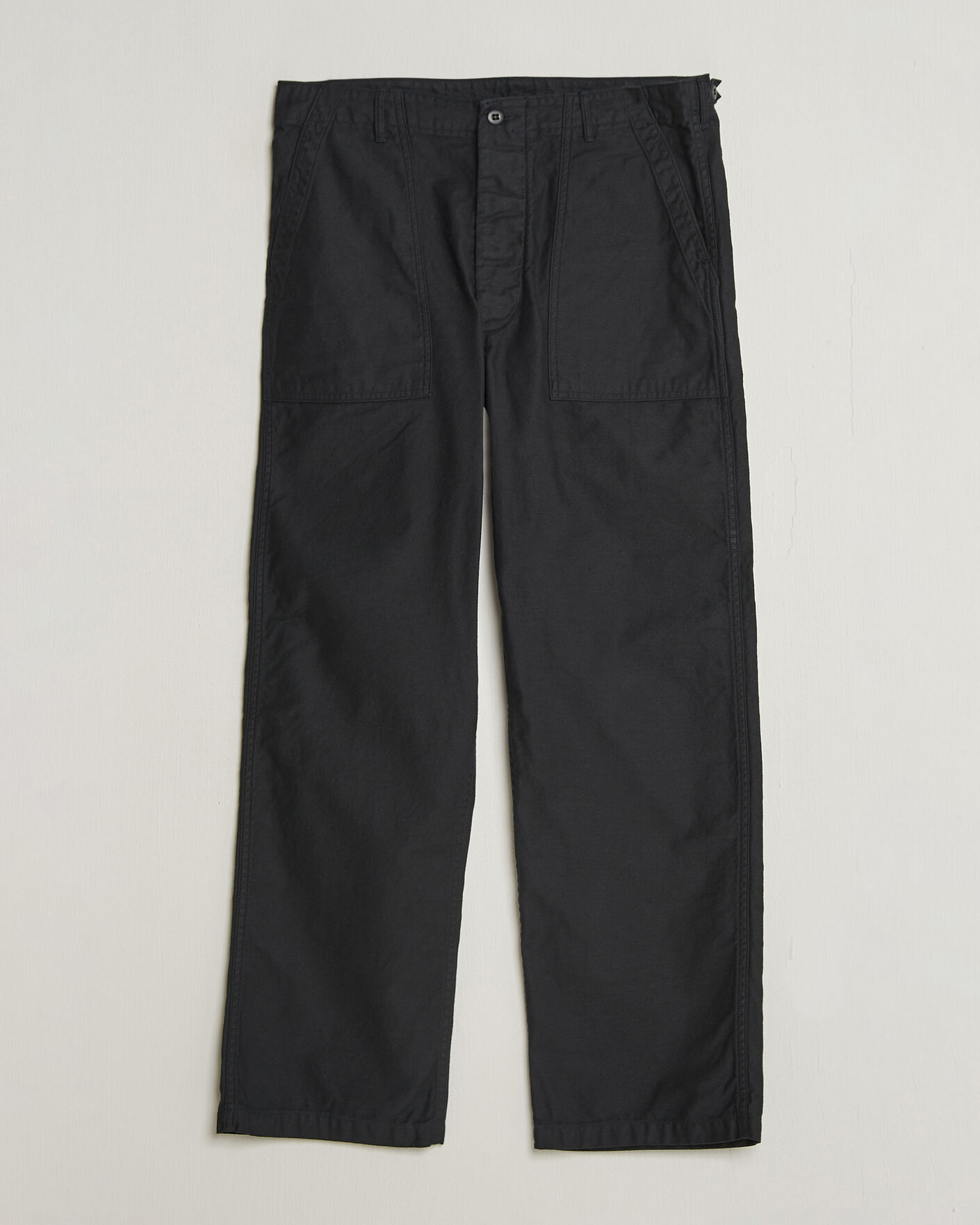 Herr | Byxor | orSlow | Regular Fit Original Sateen Fatigue Pants Black
