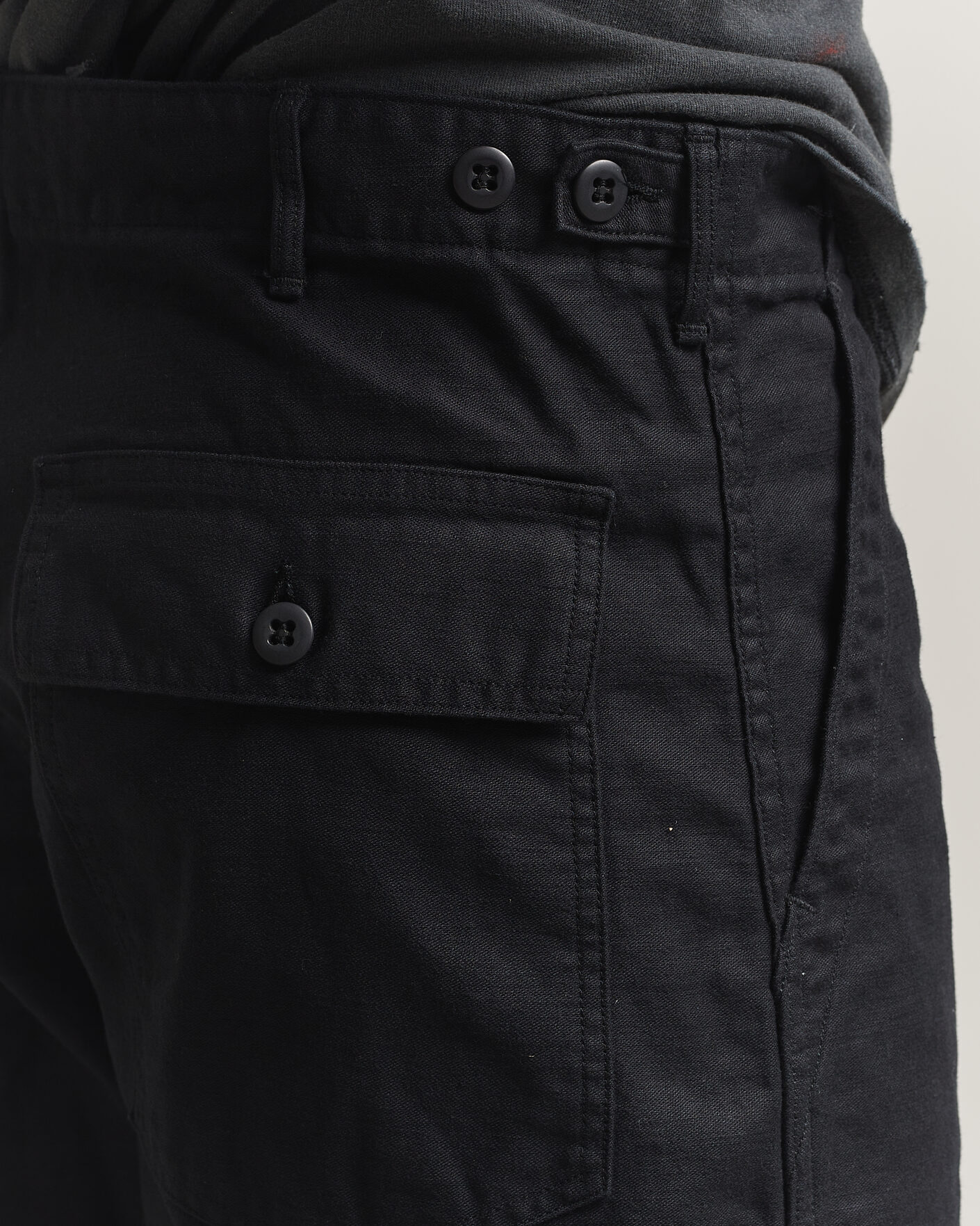 Herr | Byxor | orSlow | Regular Fit Original Sateen Fatigue Pants Black