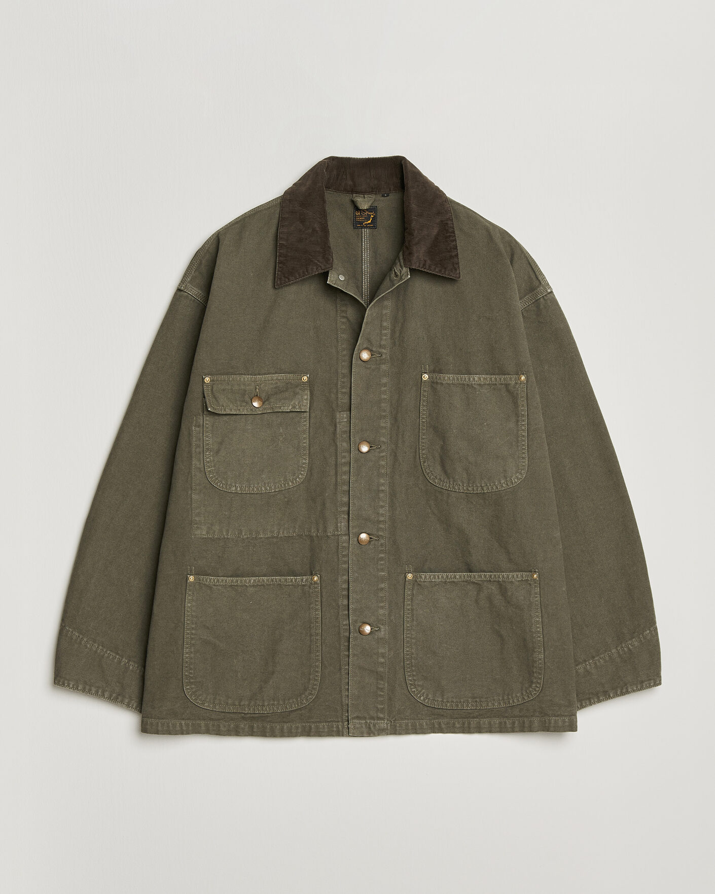 Herr | Jackor | orSlow | Oxford Coverall Chore Jacket Army Green