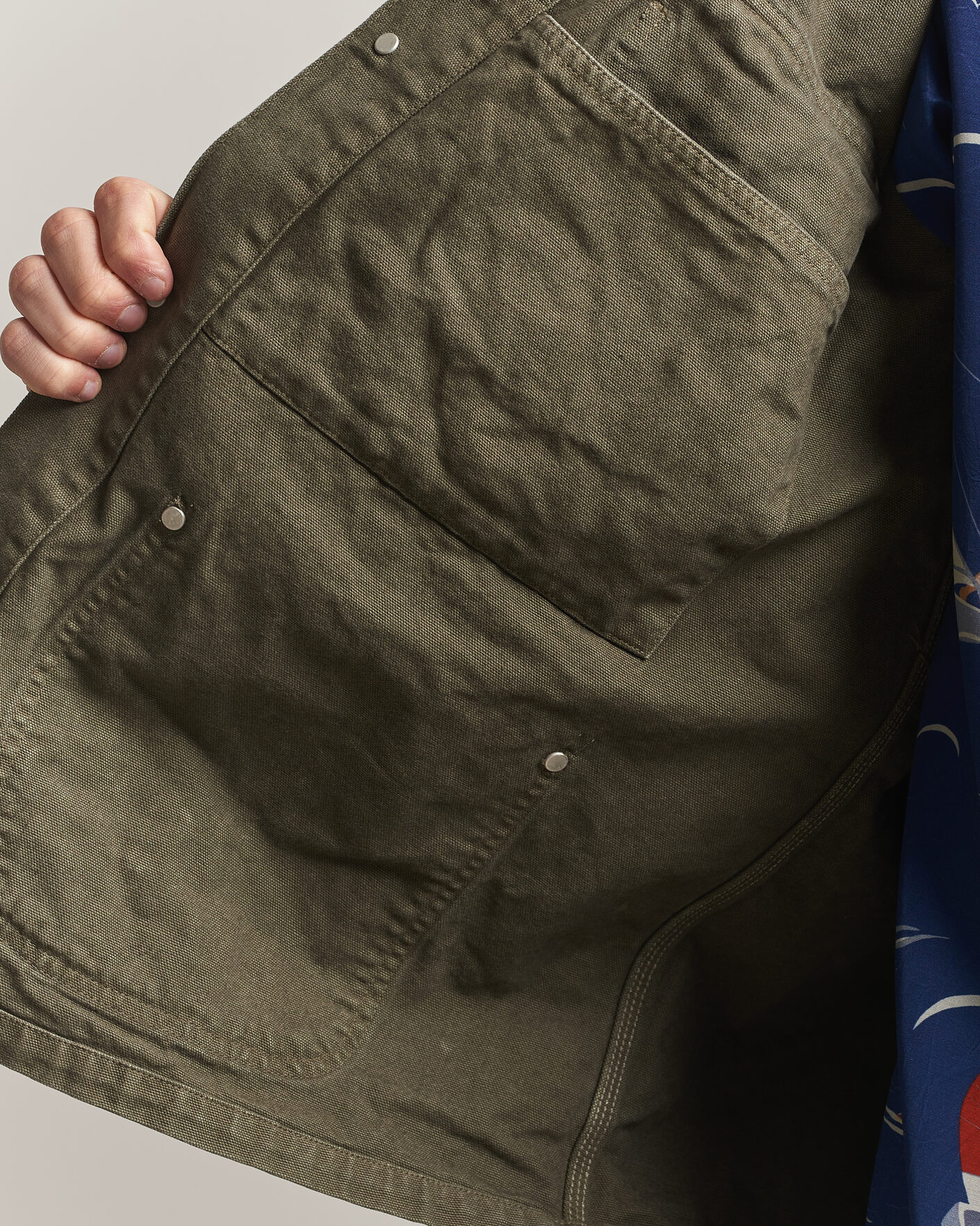 Herr | Jackor | orSlow | Oxford Coverall Chore Jacket Army Green