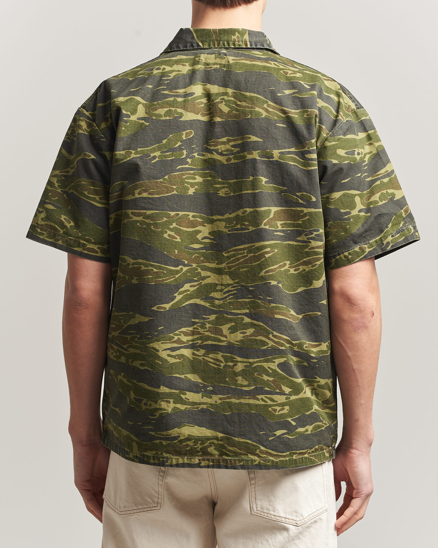 Herr | Skjortor | orSlow | Short Sleeve Utility Shirt Tiger Camo