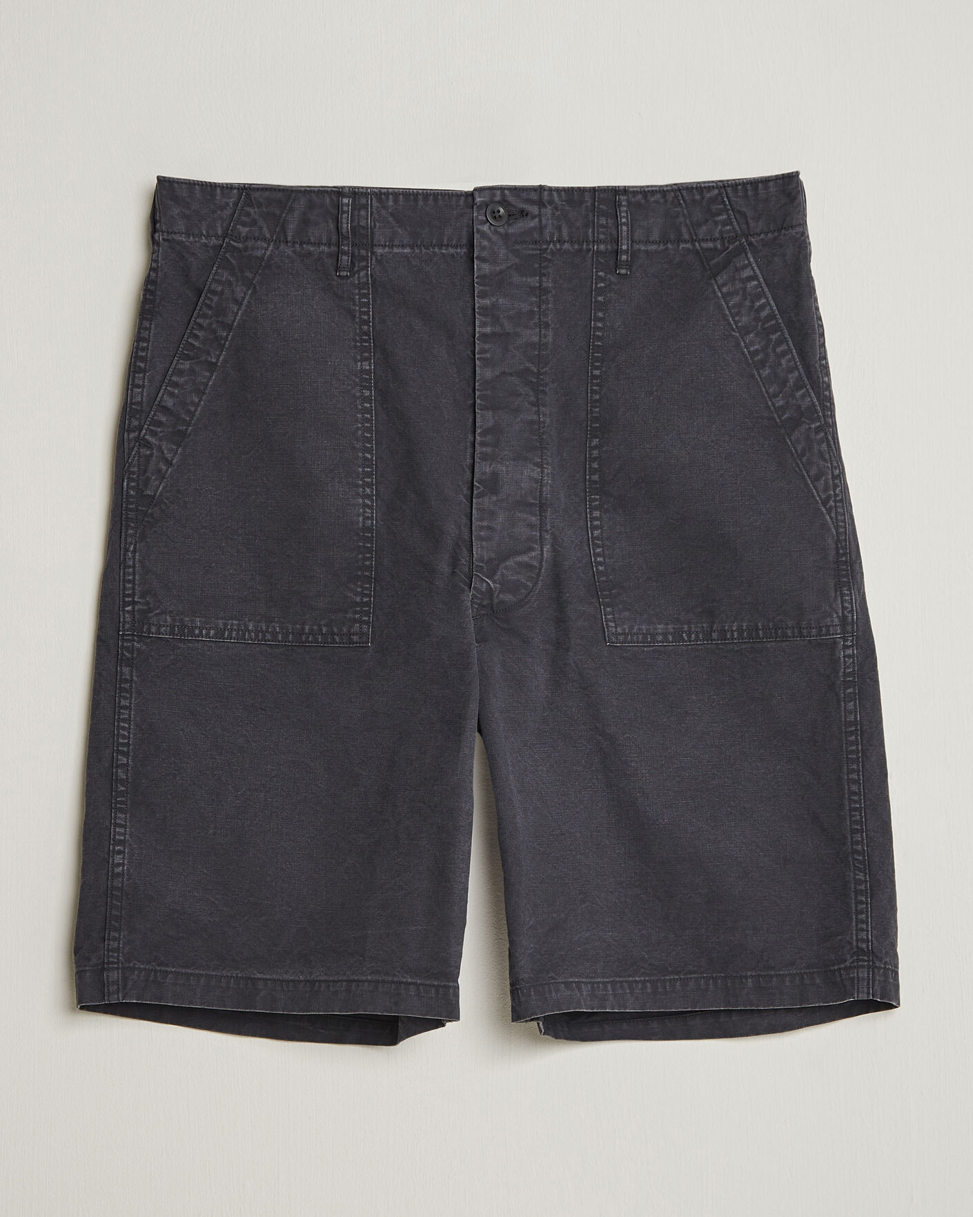 Herr | Shorts | orSlow | Summer Fatigue Shorts Washed Black