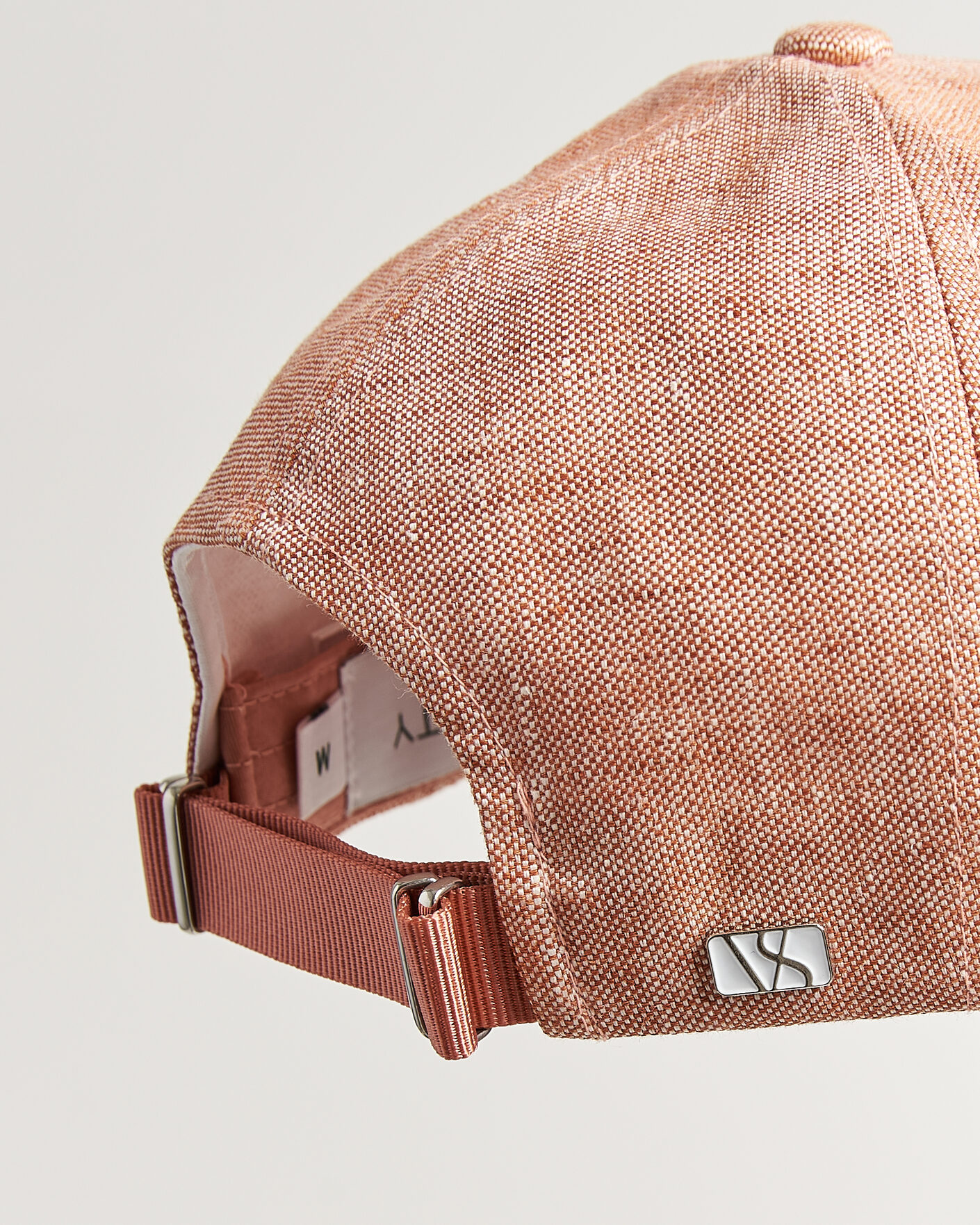 Herr | Hattar & kepsar | Varsity Headwear | Linen Baseball Cap Pale Rust