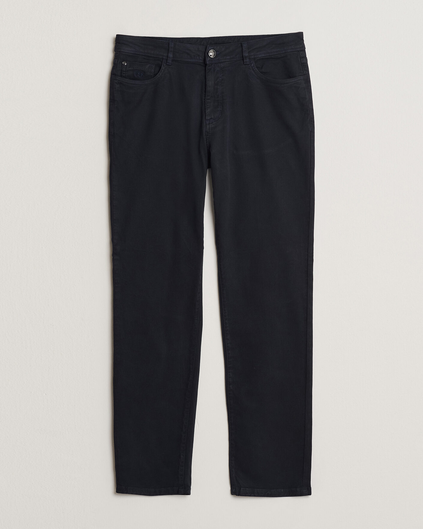 Herr | Byxor | Oscar Jacobson | Slim Fit 5-Pocket Chino Navy