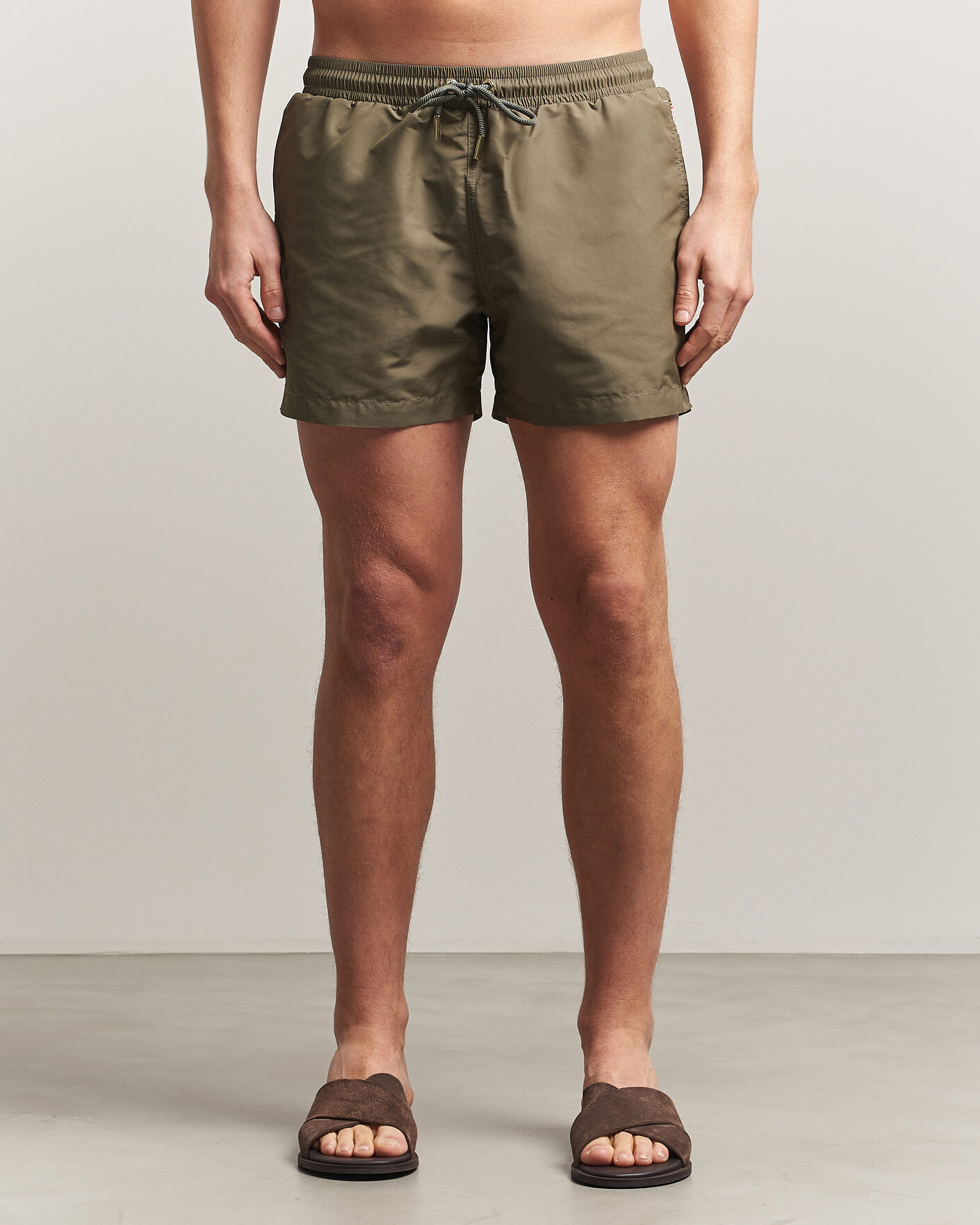 Herr | Badbyxor | Orlebar Brown | Jack Solid Drawstring Swim Shorts Herbal Green
