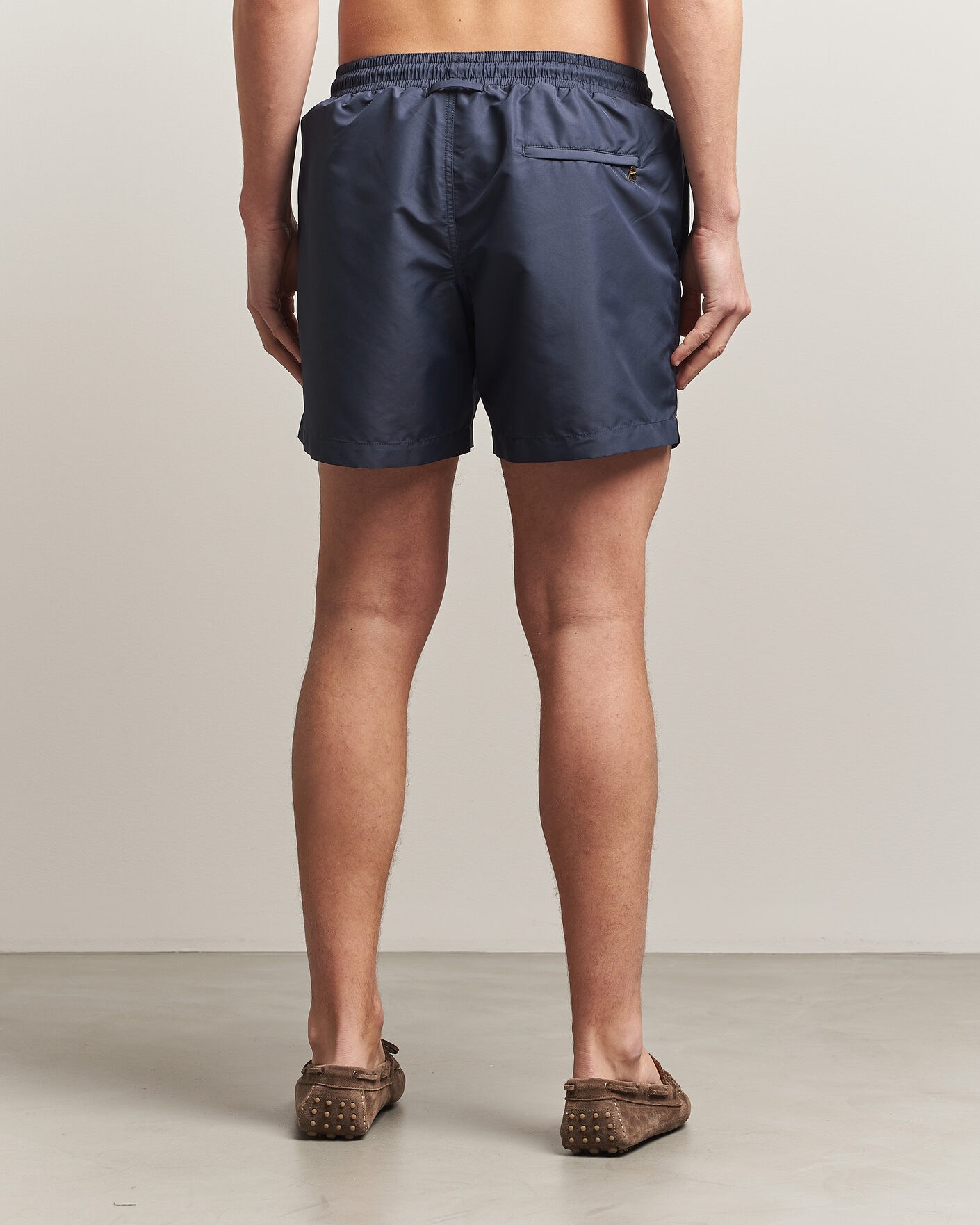 Herr | Badbyxor | Orlebar Brown | Boxer Solid Drawstring Swim Shorts Granite