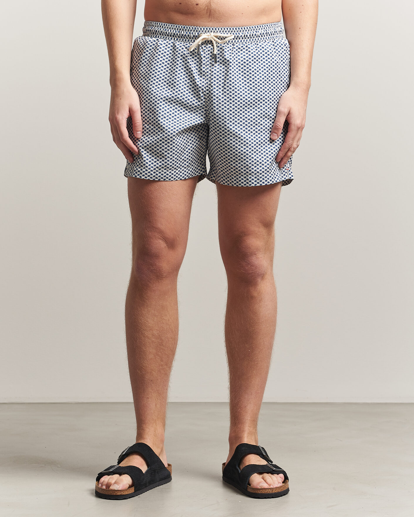 Herr | Badbyxor | Orlebar Brown | Boxer Modula Drawstring Swim Shorts Nova Blue