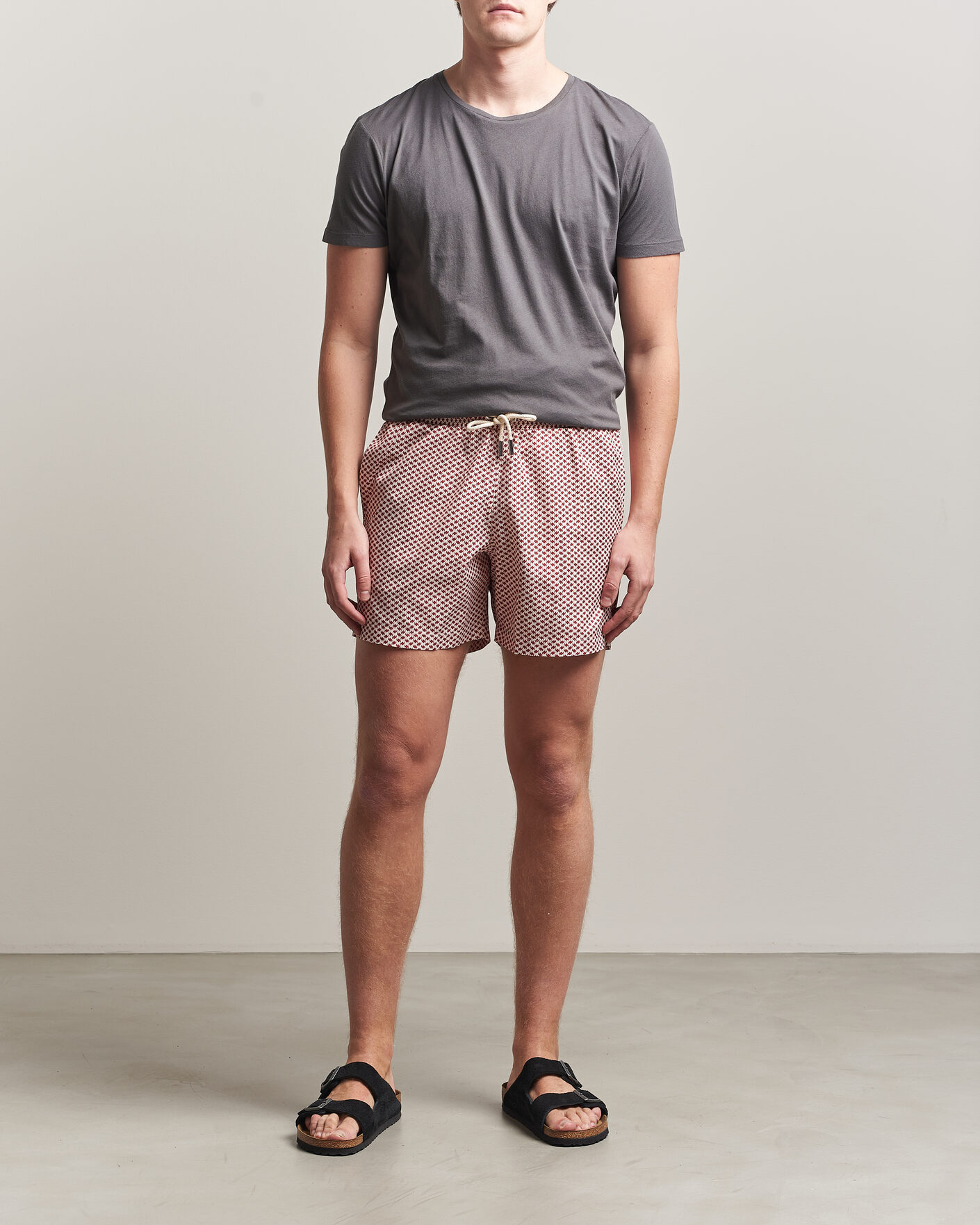 Herr | Badbyxor | Orlebar Brown | Boxer Modula Drawstring Swim Shorts Vermillion