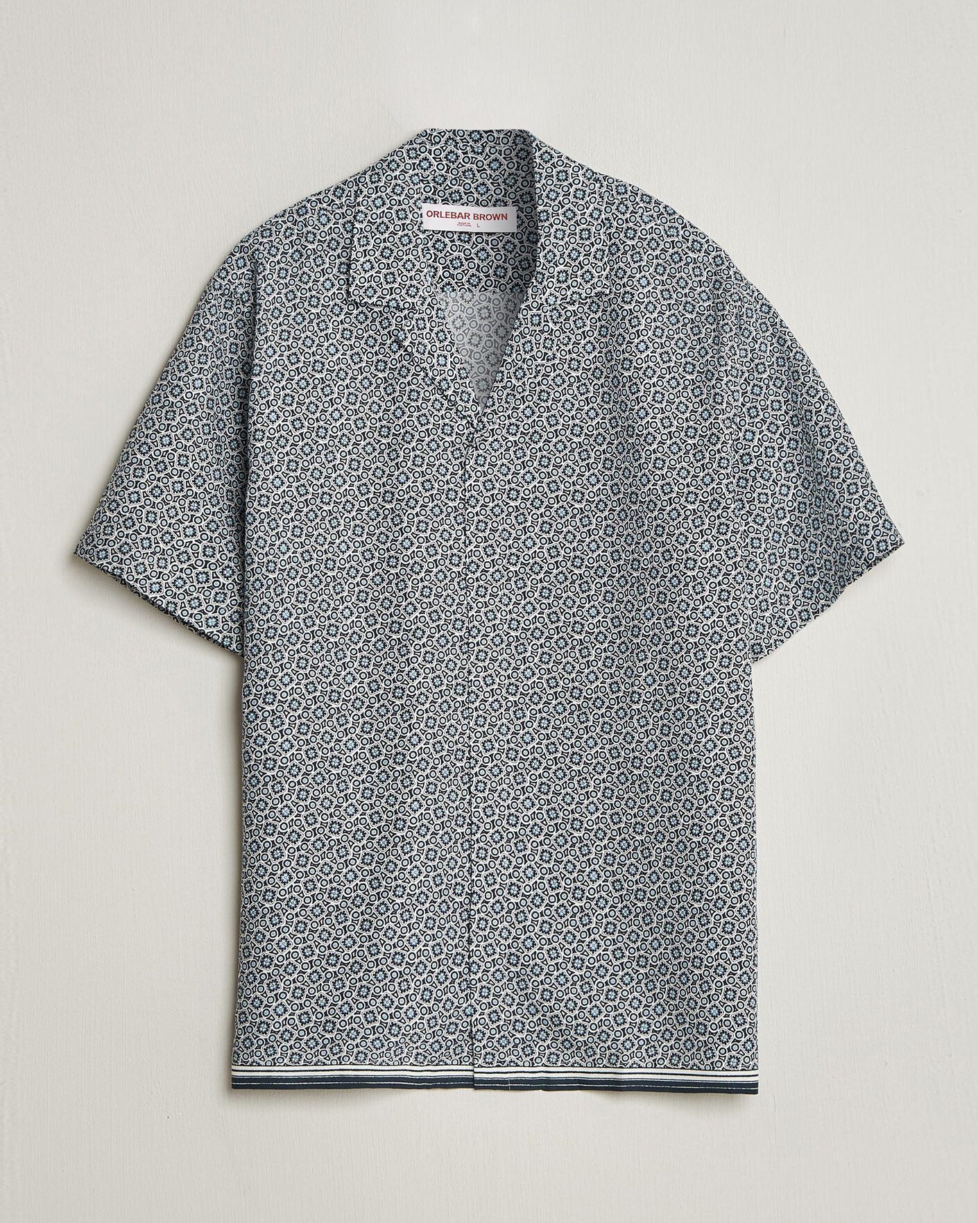 Herr | Skjortor | Orlebar Brown | Maitan Lyocel Petola Shirts Night Iris