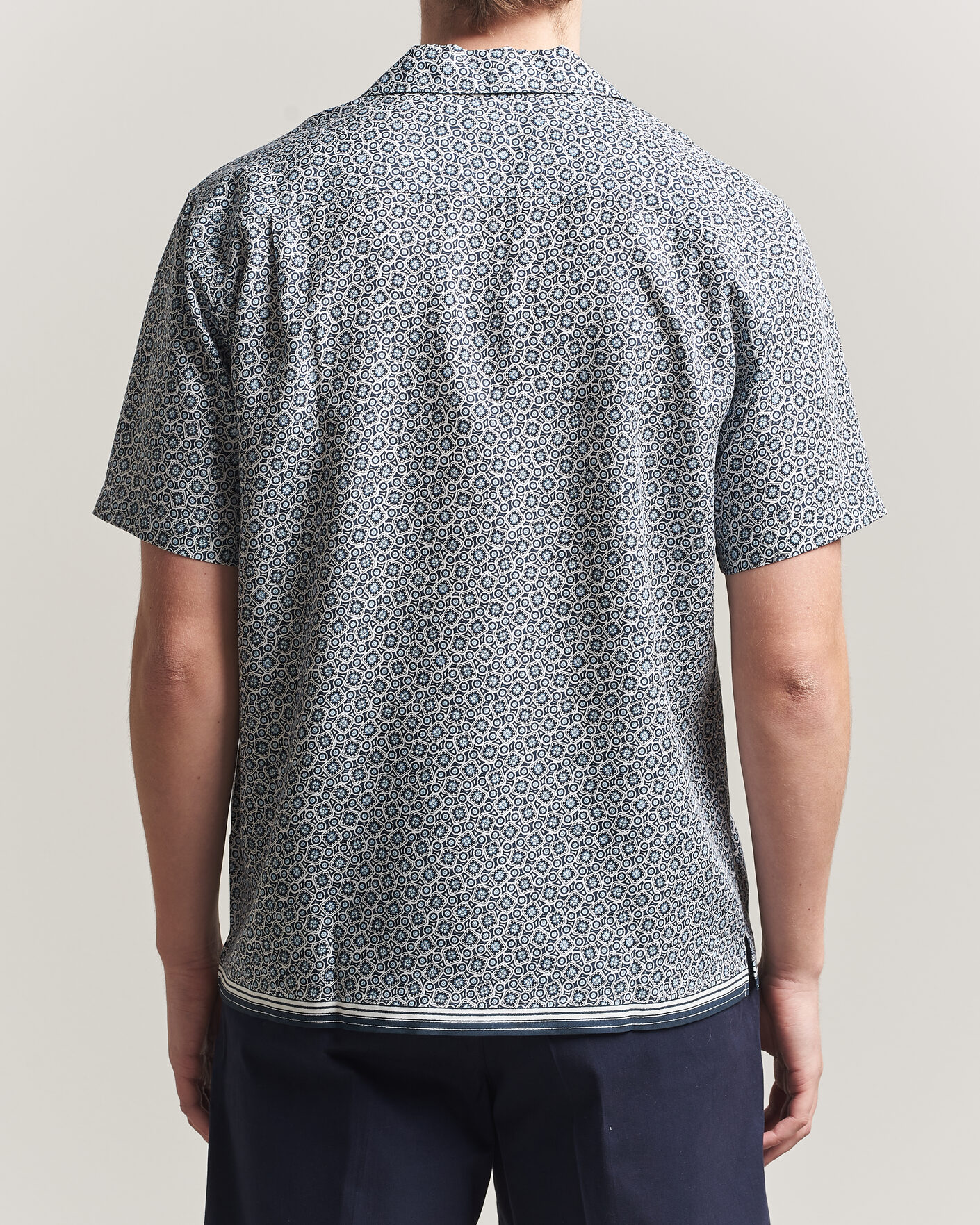 Herr | Skjortor | Orlebar Brown | Maitan Lyocel Petola Shirts Night Iris