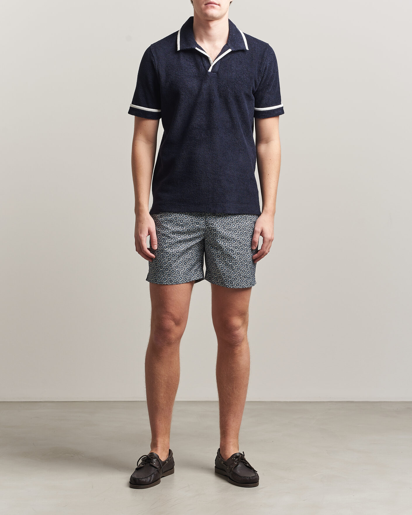 Herr | Badbyxor | Orlebar Brown | Bulldog Drawcord Petola Swim Shorts Night Iris