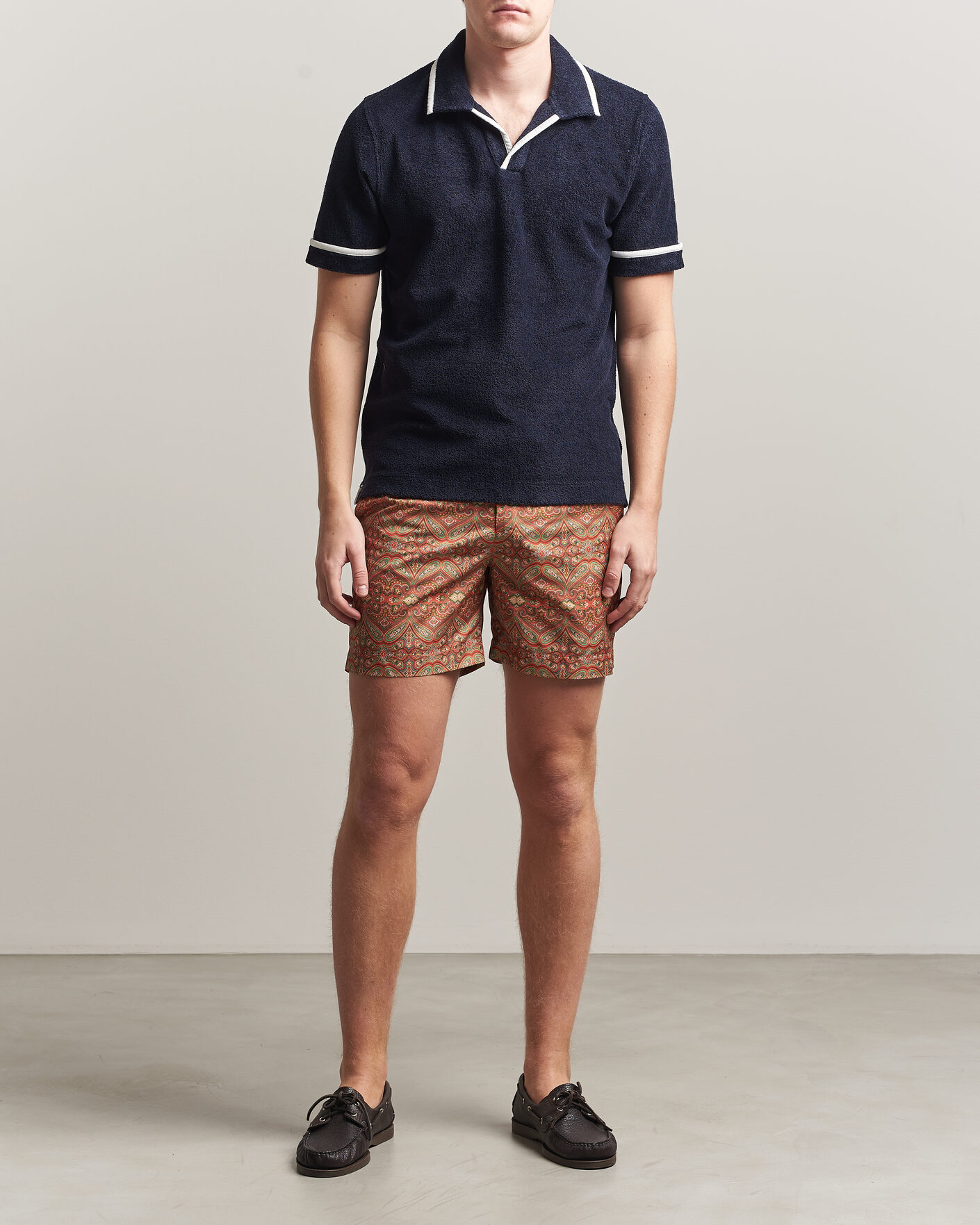 Herr | Badbyxor | Orlebar Brown | Bulldog Drawcord Carnival Swim Shorts Vermillion