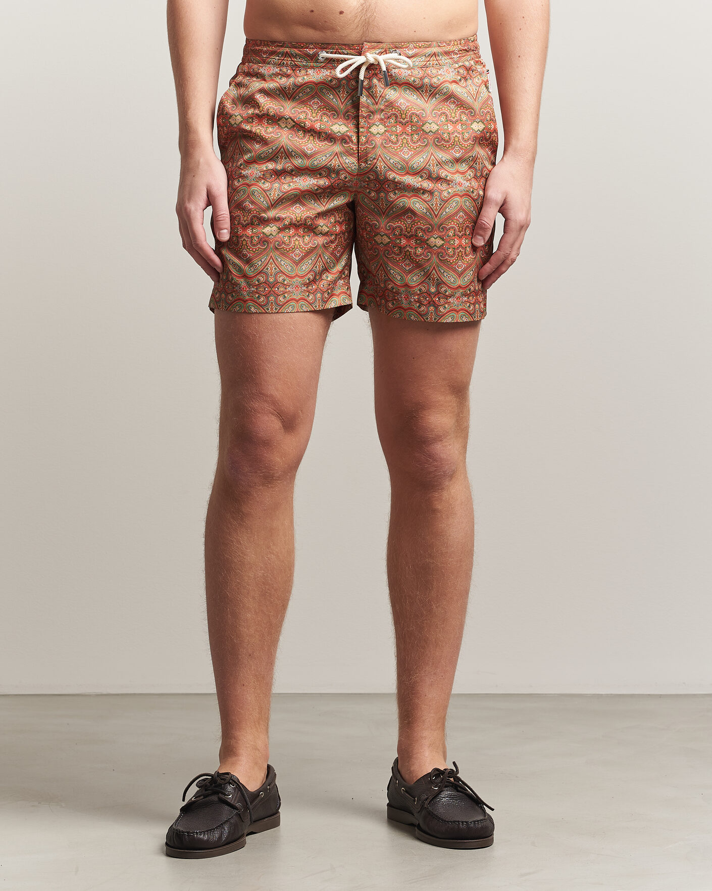 Herr | Badbyxor | Orlebar Brown | Bulldog Drawcord Carnival Swim Shorts Vermillion