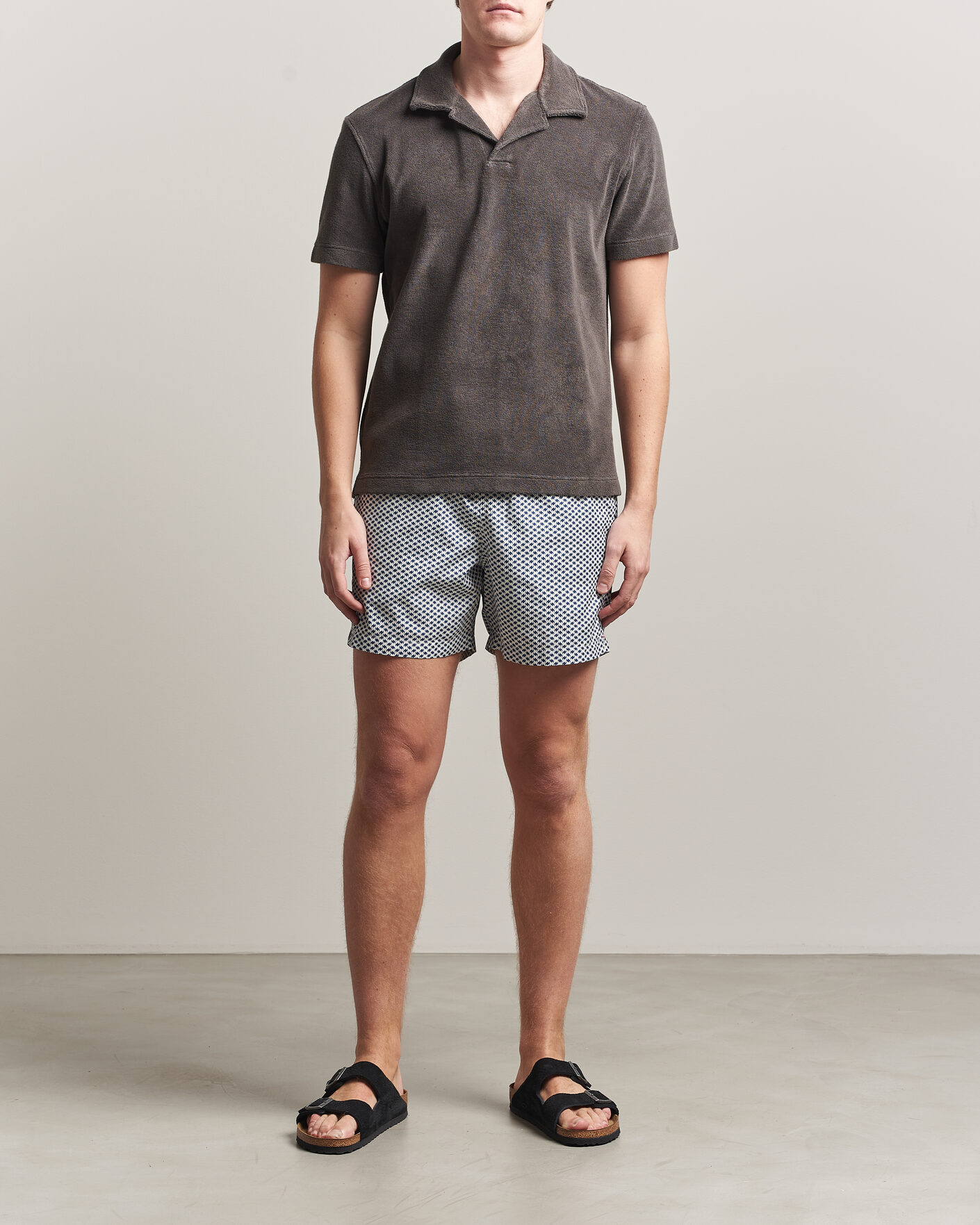 Herr | Pikéer | Orlebar Brown | Terry Resort Polo Elephant Grey