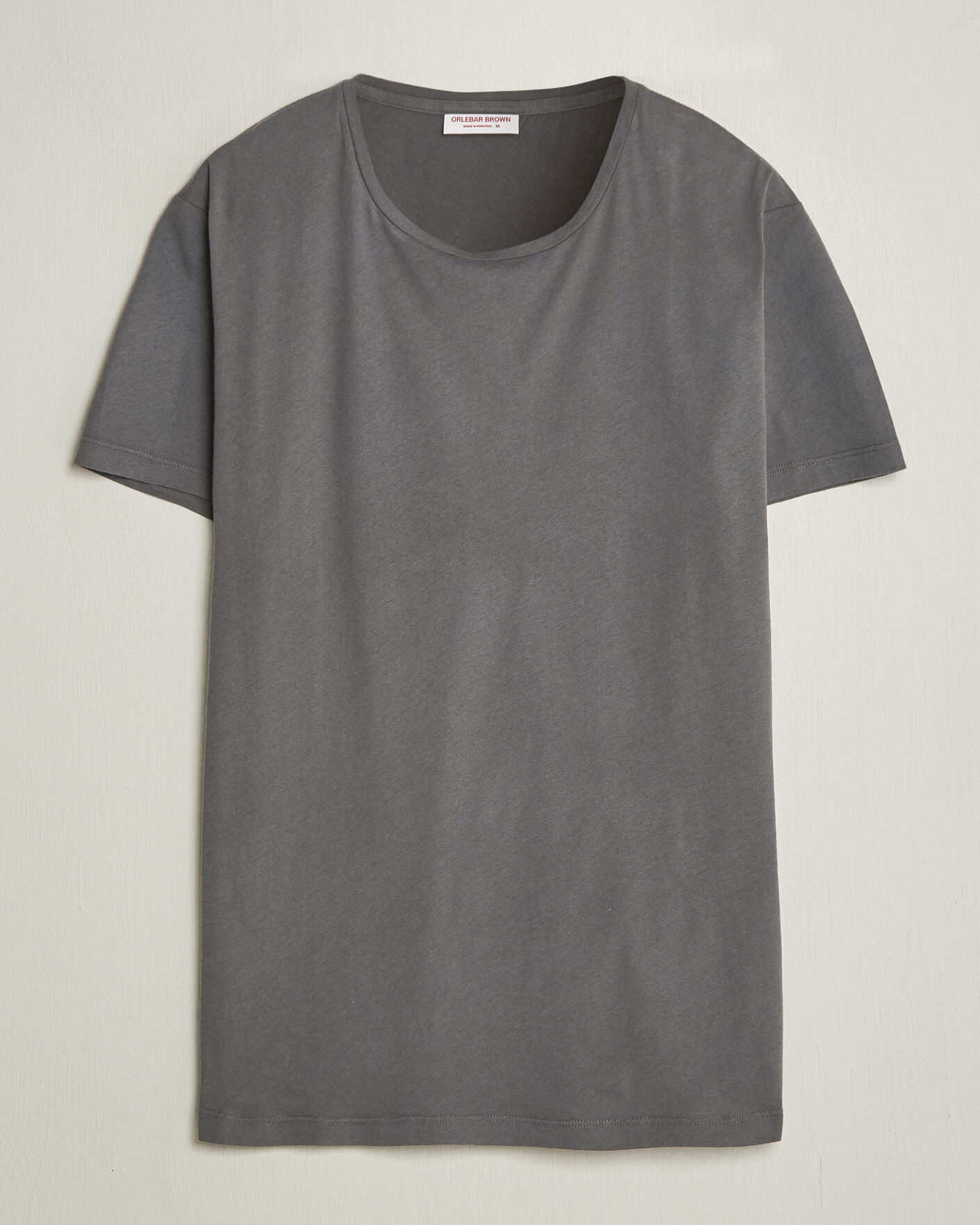 Herr | T-Shirts | Orlebar Brown | OB Crew T-Shirt Elephant Grey