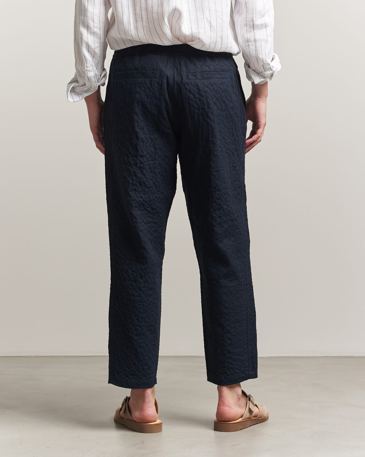 Herr | Byxor | Orlebar Brown | Sonoran Sereno Herringbone Trousers Night Iris