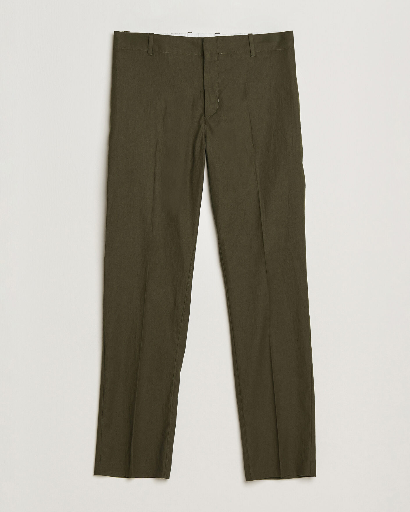 Herr | Byxor | Orlebar Brown | Ray Linen Pants Bayleaf Green