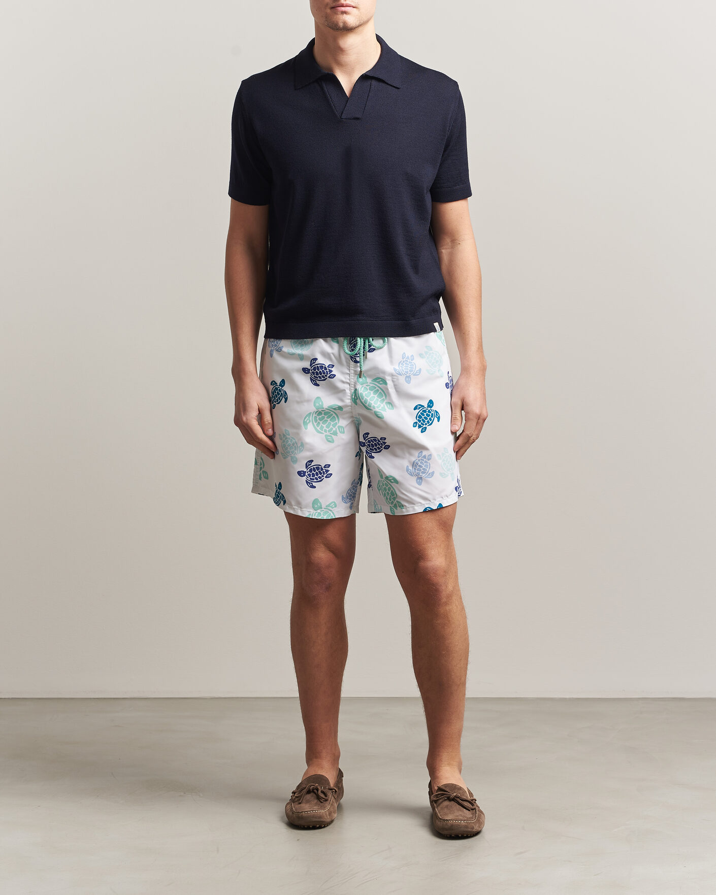 Herr | Badbyxor | Vilebrequin | Moorea Swimshorts Blanc