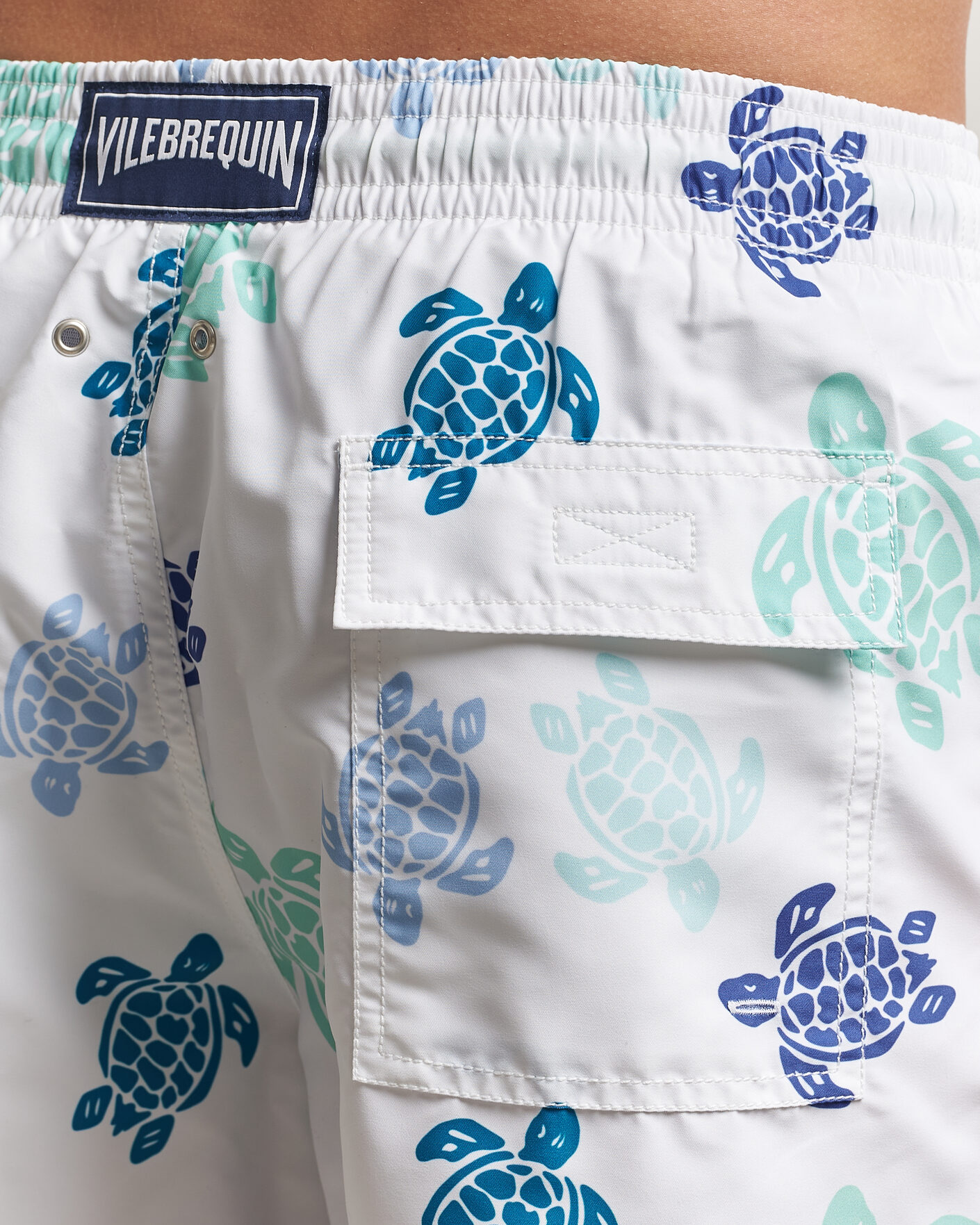 Herr | Badbyxor | Vilebrequin | Moorea Swimshorts Blanc