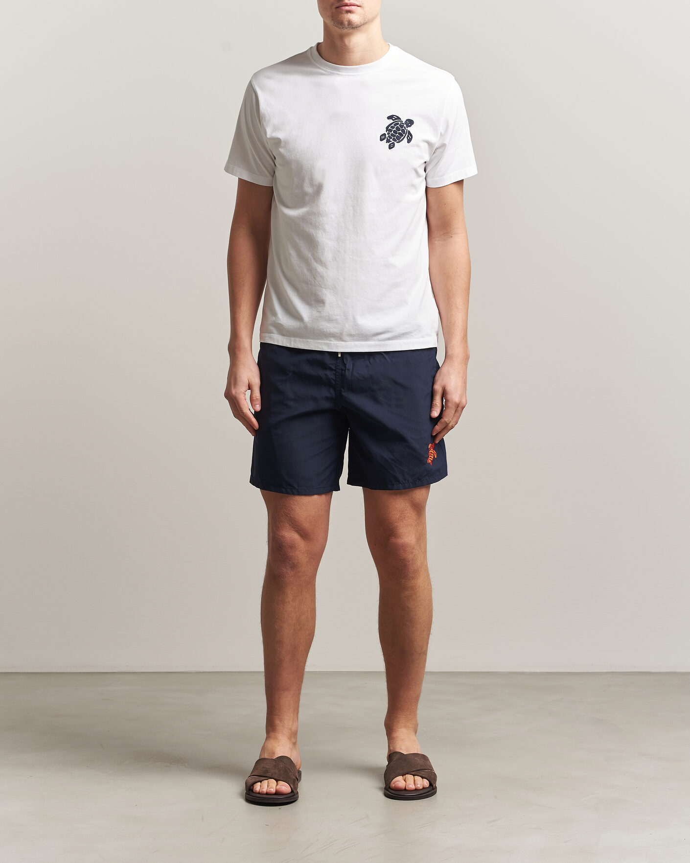 Herr | Badbyxor | Vilebrequin | Moka Swimshorts Marine/Rouge
