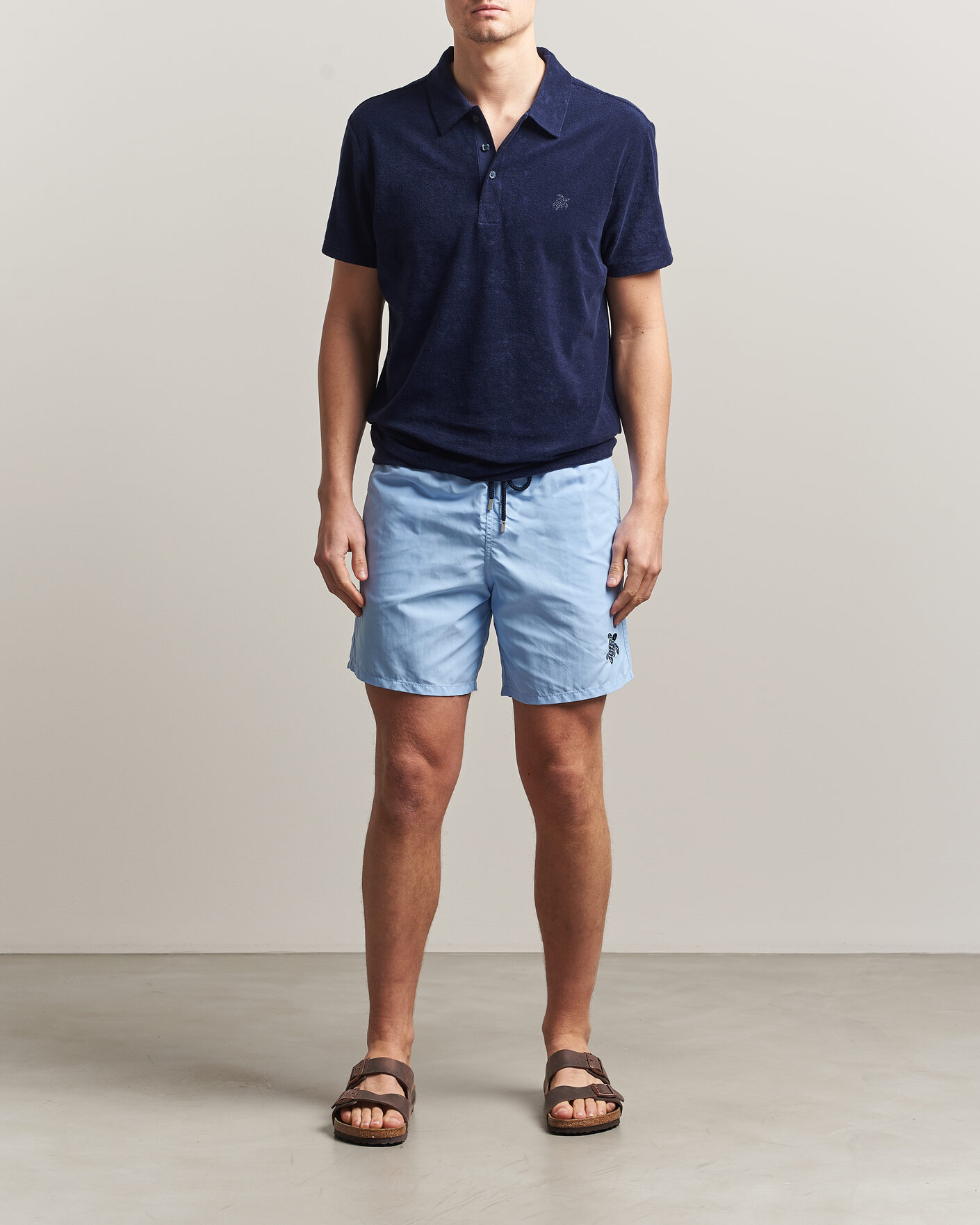 Herr | Badbyxor | Vilebrequin | Moka Swimshorts Fleur De Lin