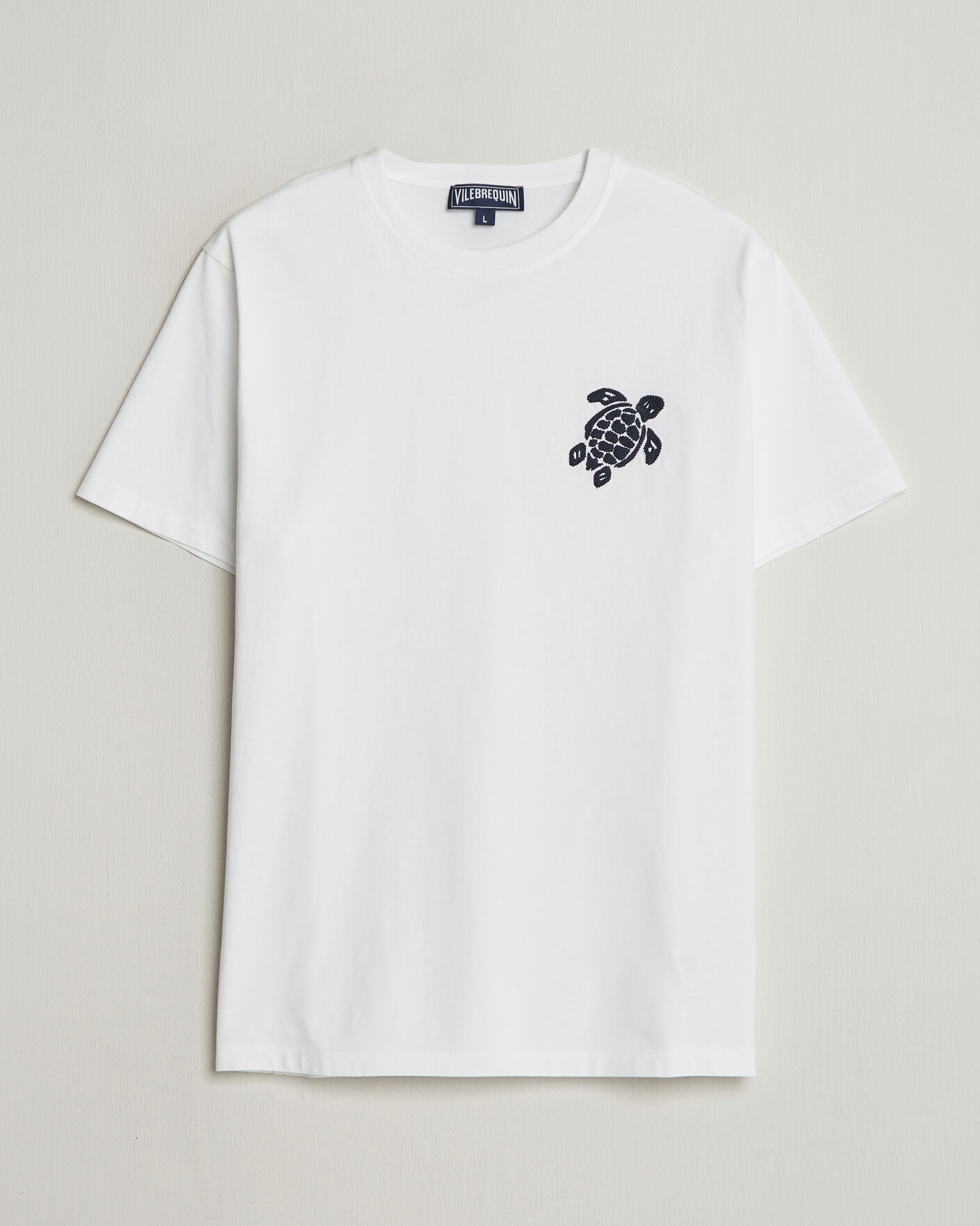 Herr | T-Shirts | Vilebrequin | Embroidered Crew Neck T-Shirt Blanc