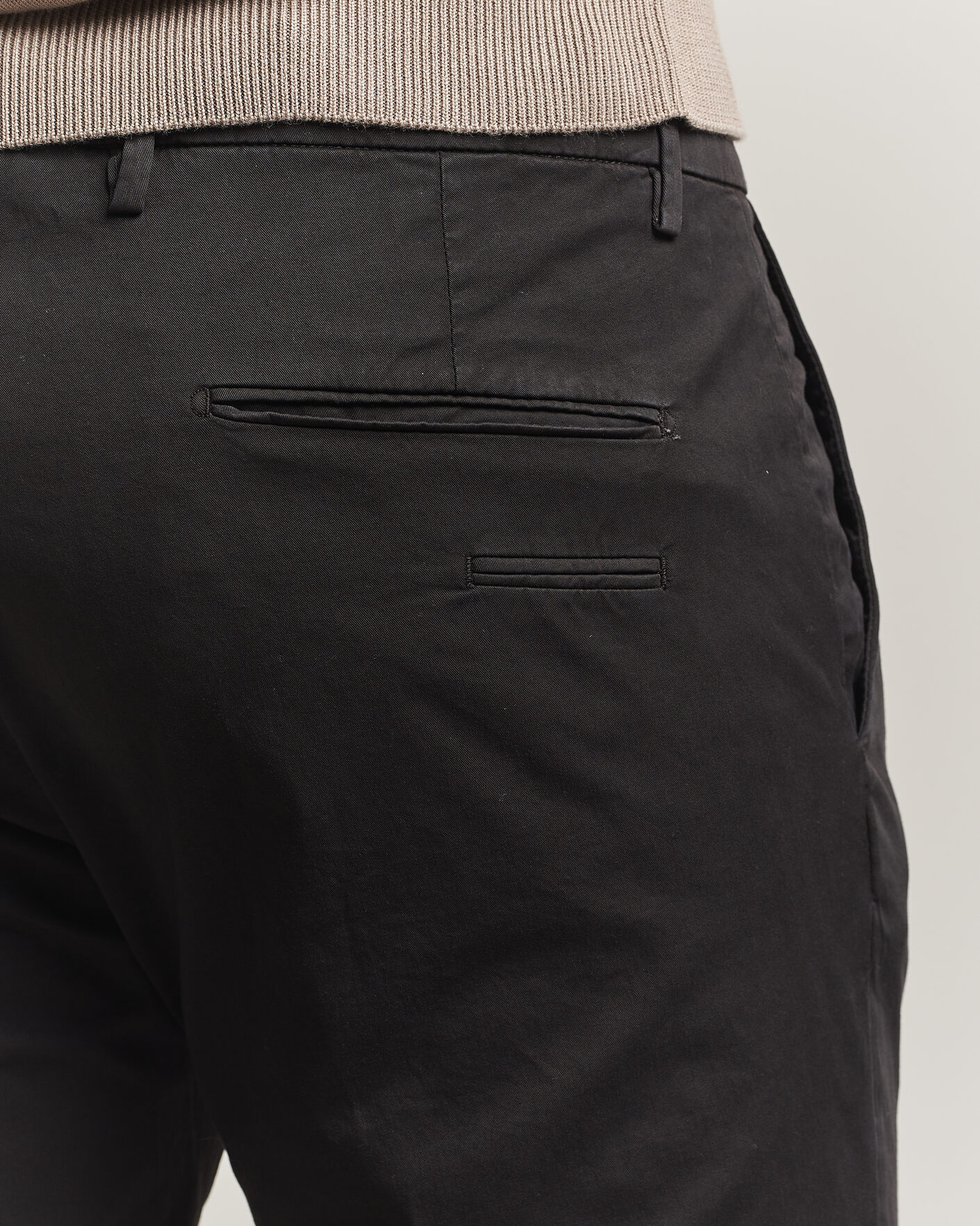 Herr | Byxor | Briglia 1949 | Slim Fit Cotton Chinos Black