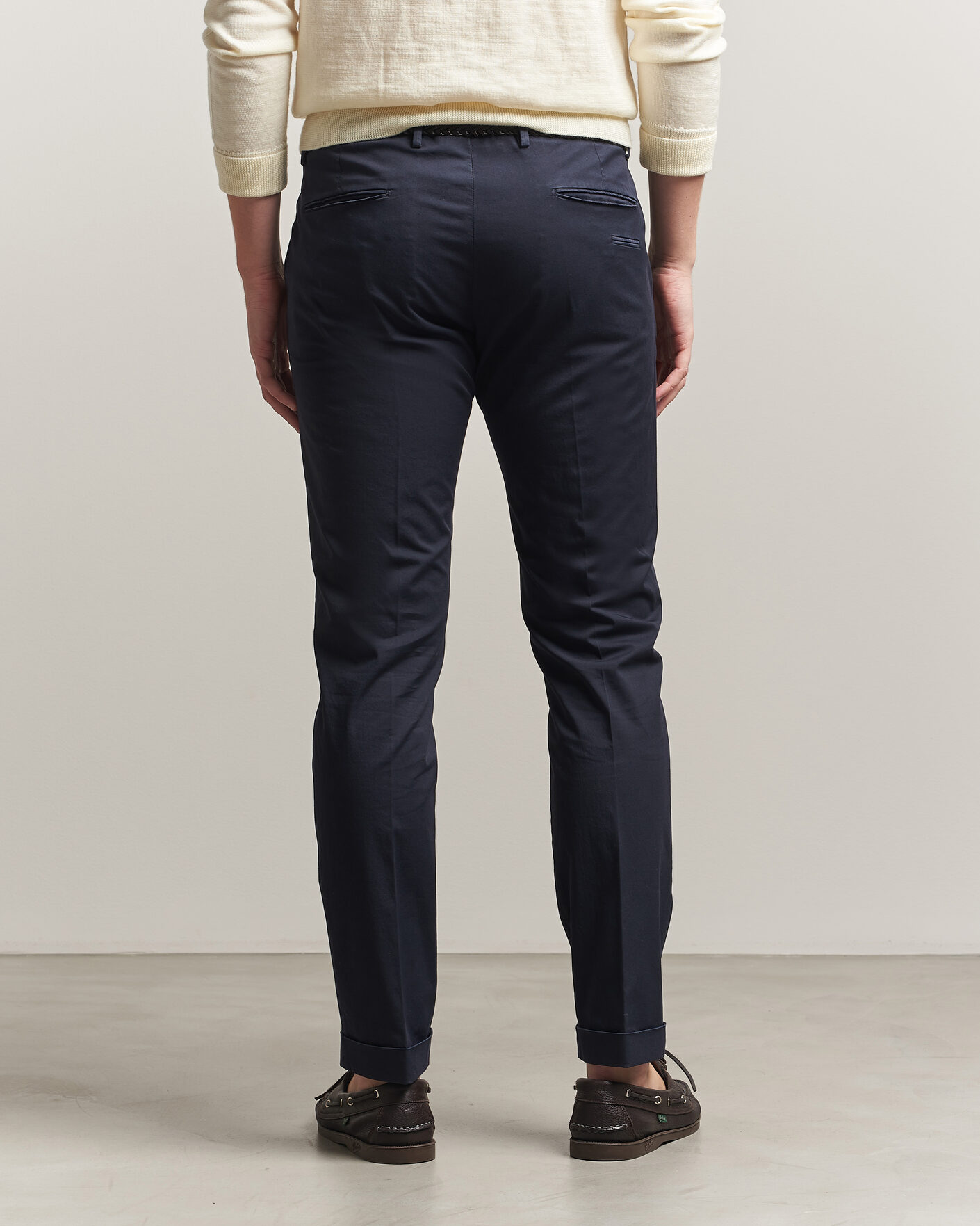Herr | Byxor | Briglia 1949 | Slim Fit Cotton Chinos Navy