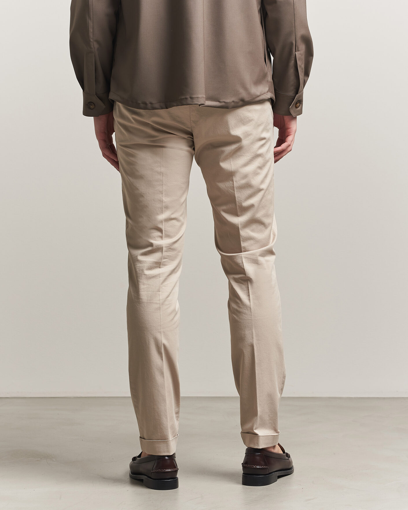 Herr | Byxor | Briglia 1949 | Slim Fit Cotton Chinos Beige