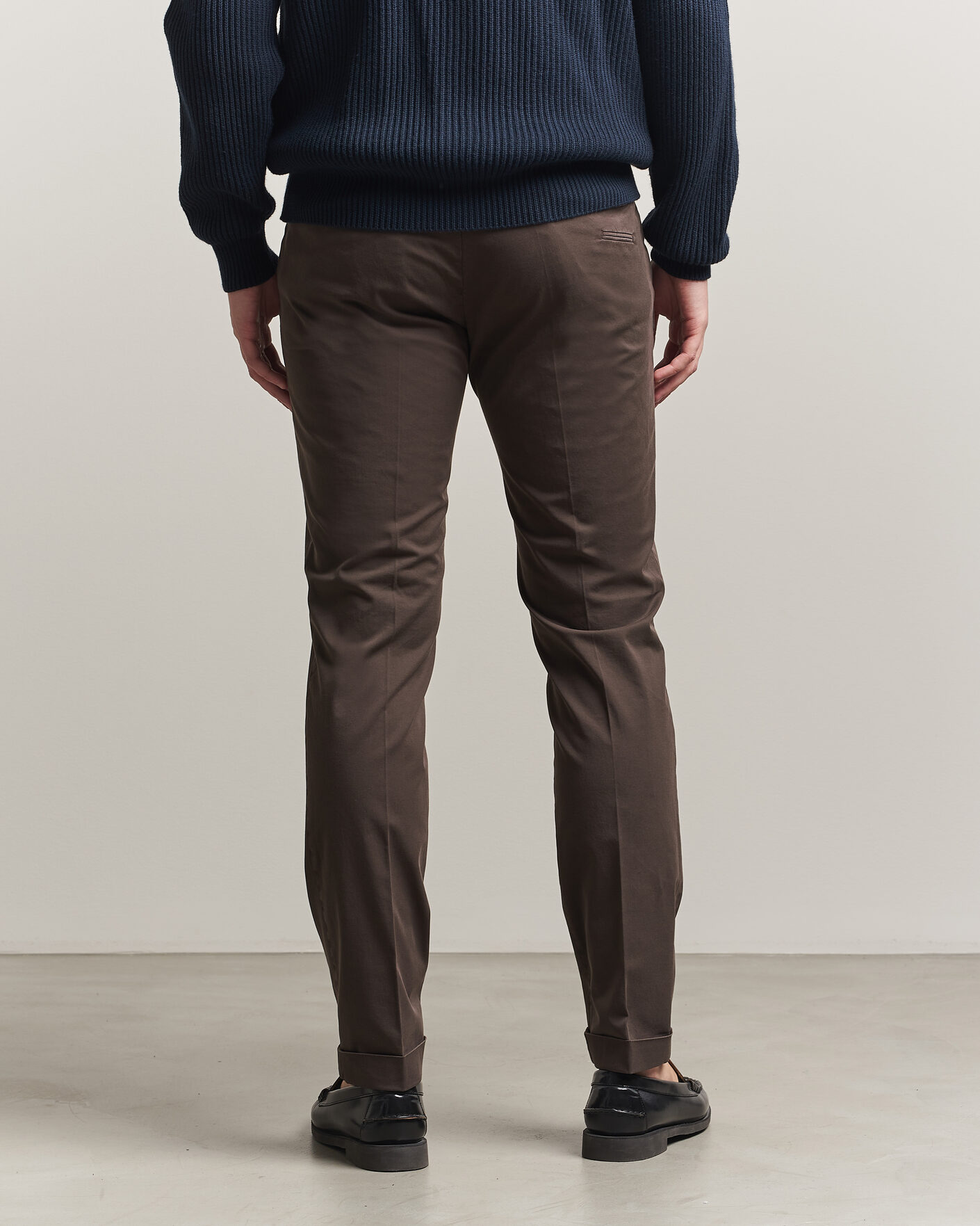 Herr | Byxor | Briglia 1949 | Slim Fit Cotton Chinos Brown