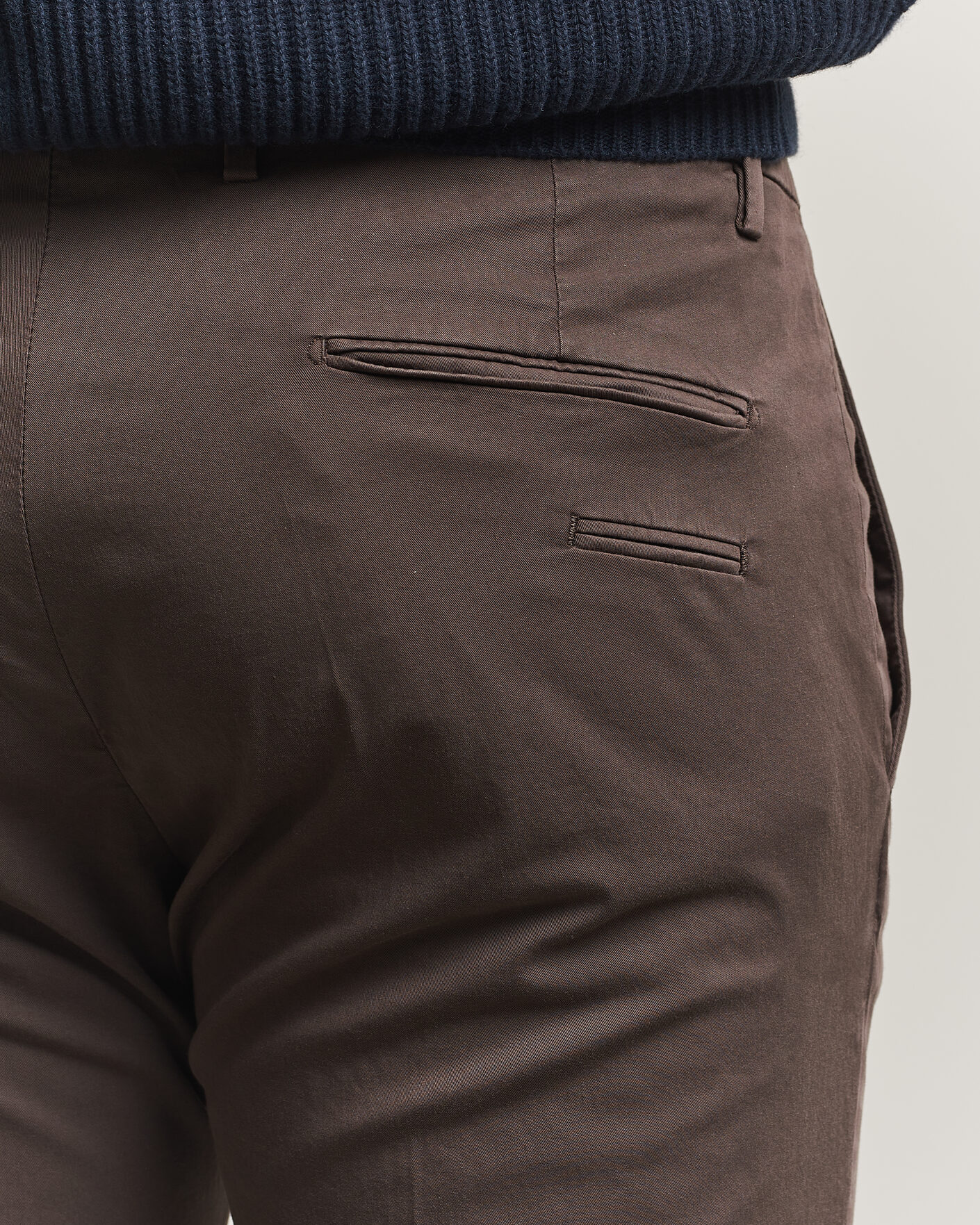 Herr | Byxor | Briglia 1949 | Slim Fit Cotton Chinos Brown