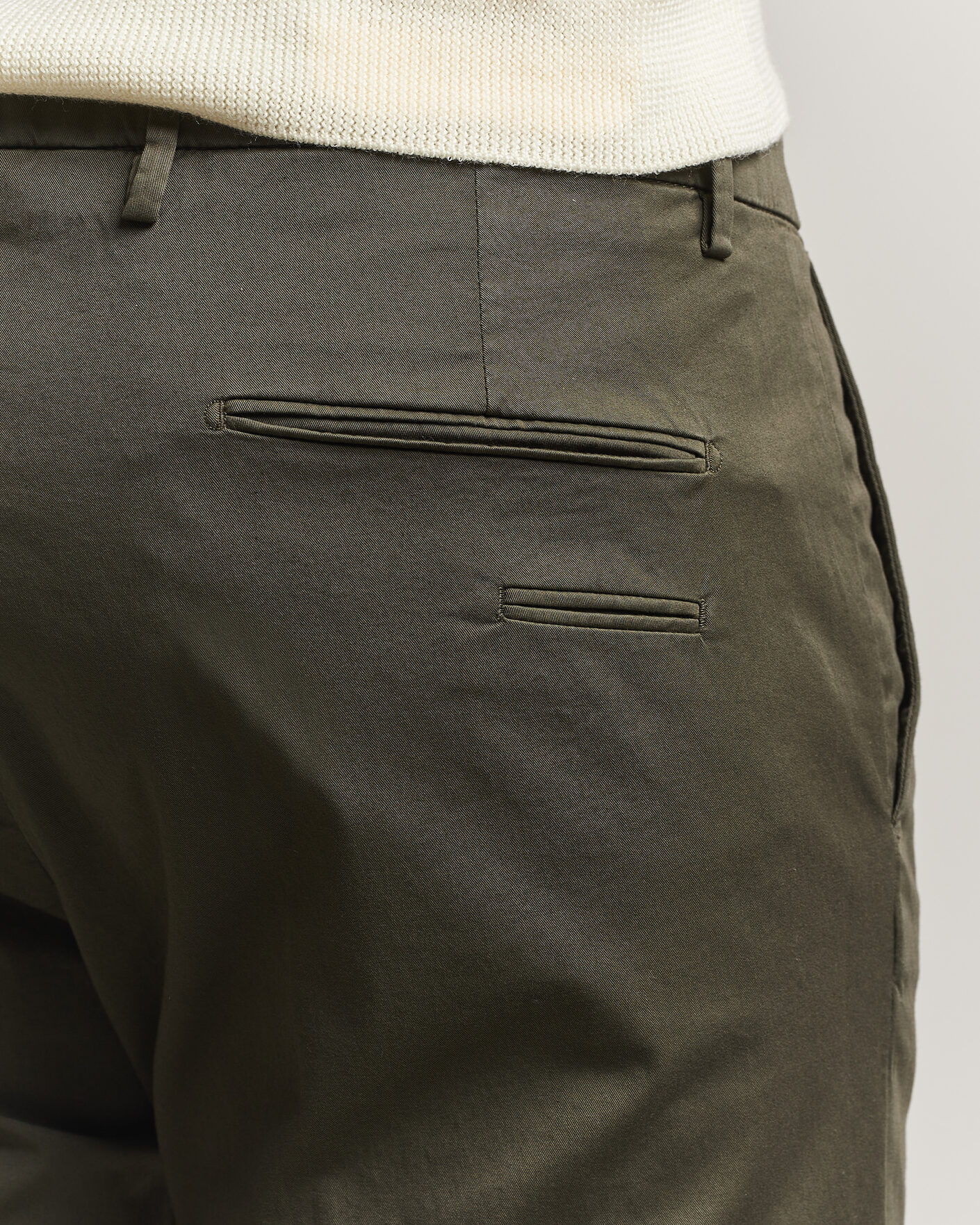 Herr | Byxor | Briglia 1949 | Slim Fit Cotton Chinos Dark Green