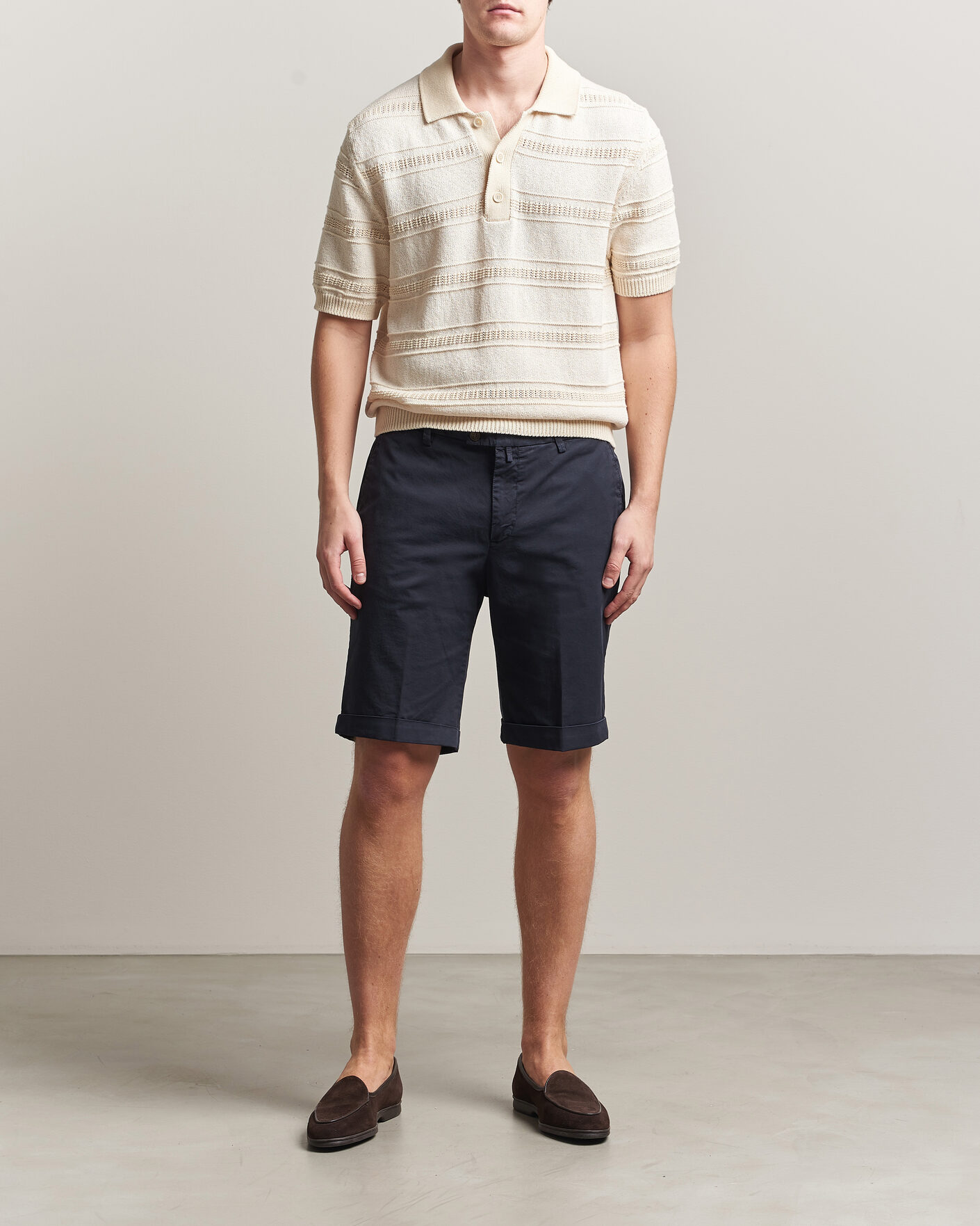Herr | Shorts | Briglia 1949 | Cotton Stretch Shorts Navy