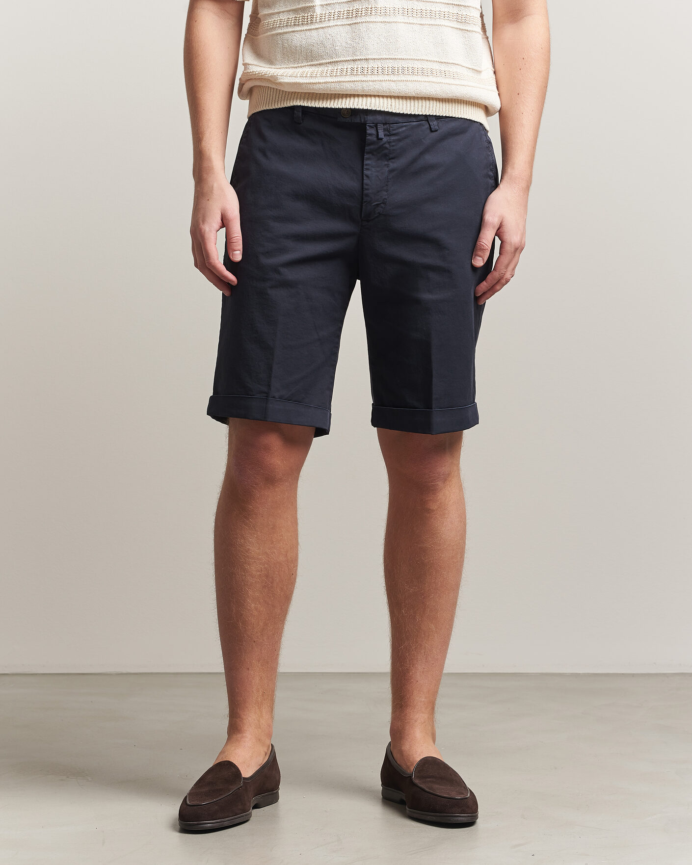 Herr | Shorts | Briglia 1949 | Cotton Stretch Shorts Navy