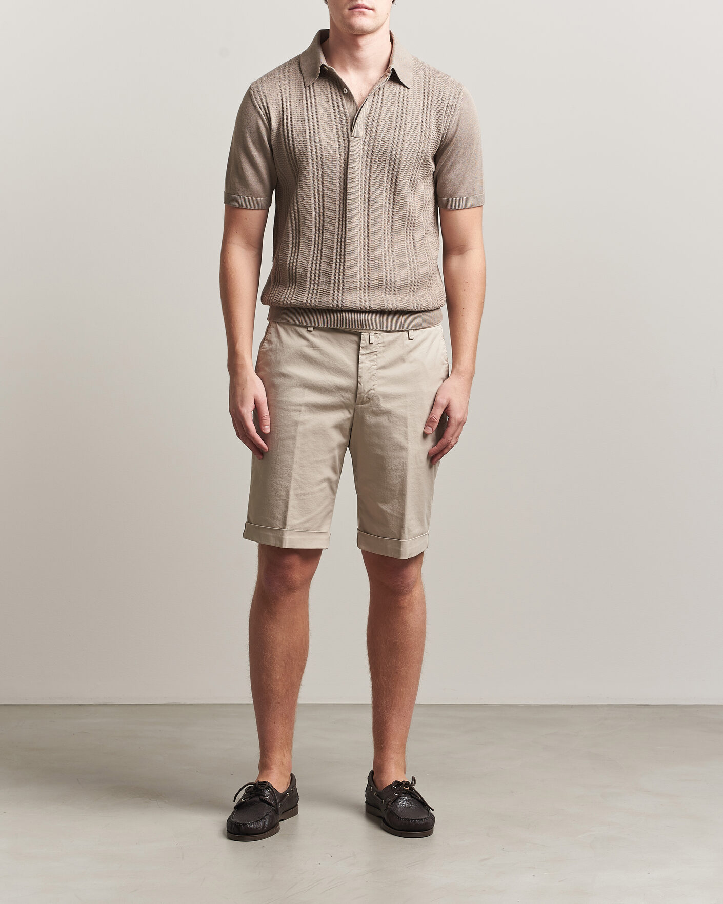 Herr | Shorts | Briglia 1949 | Cotton Stretch Shorts Beige