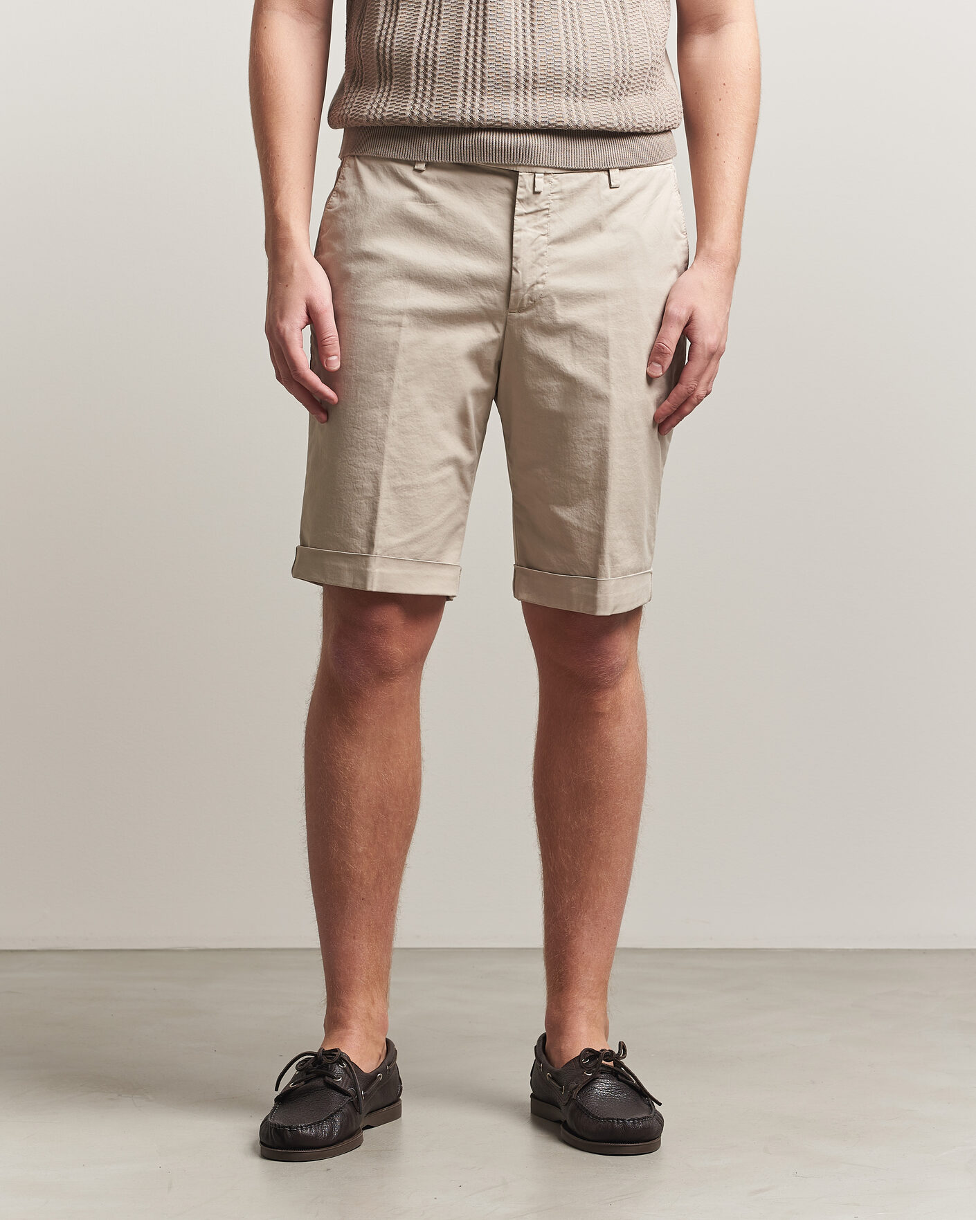 Herr | Shorts | Briglia 1949 | Cotton Stretch Shorts Beige