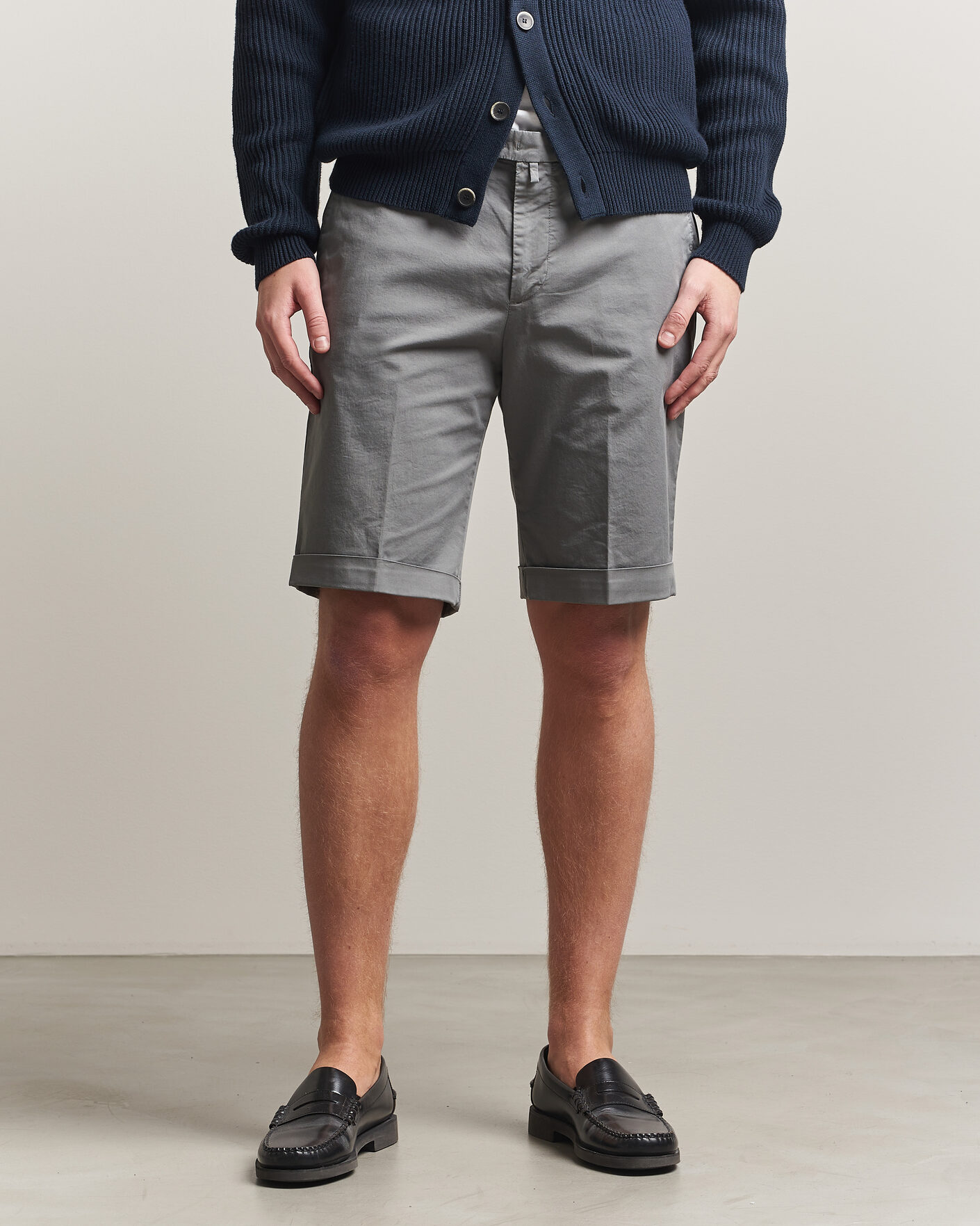 Herr | Shorts | Briglia 1949 | Cotton Stretch Shorts Grey