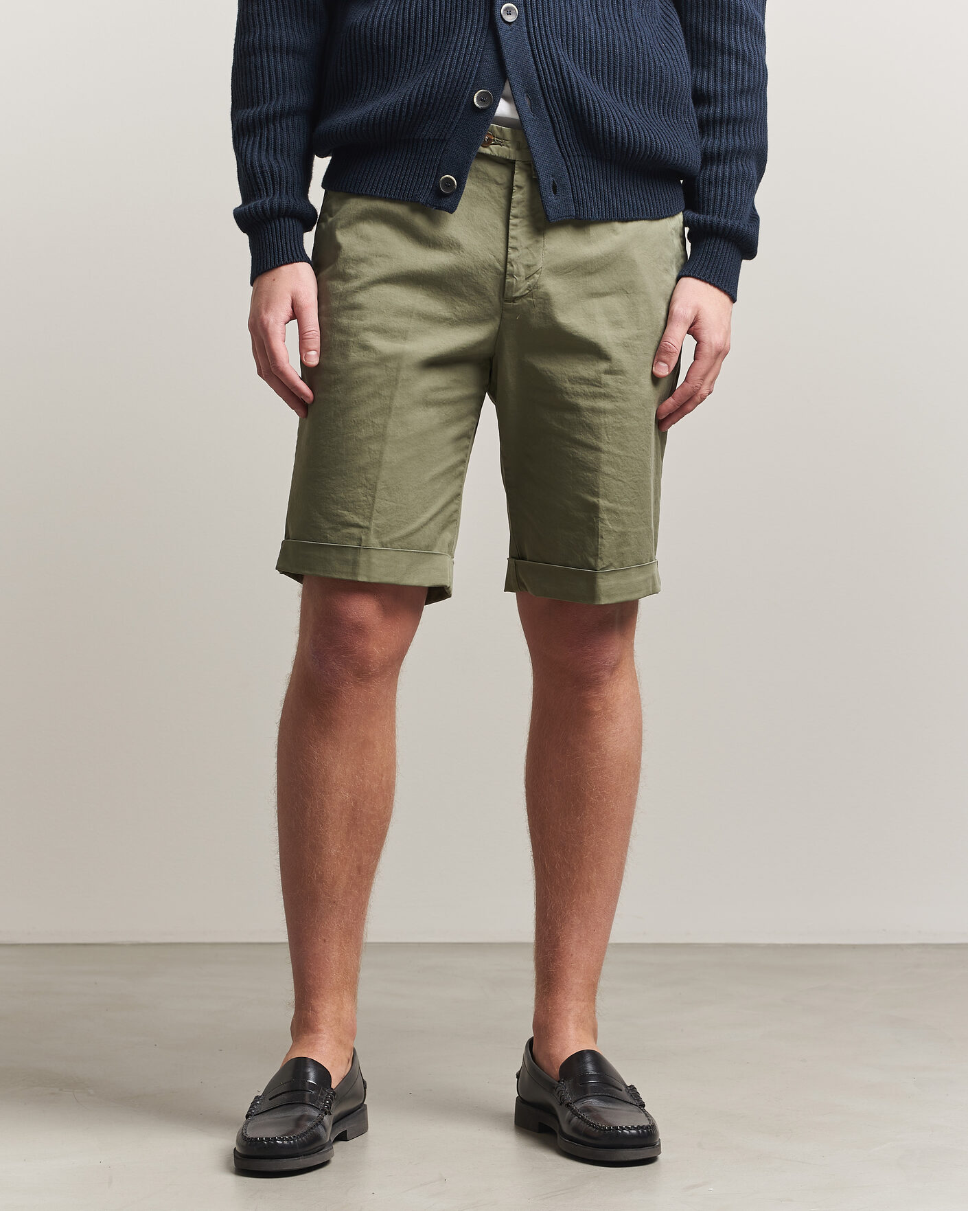 Herr | Shorts | Briglia 1949 | Cotton Stretch Shorts Olive