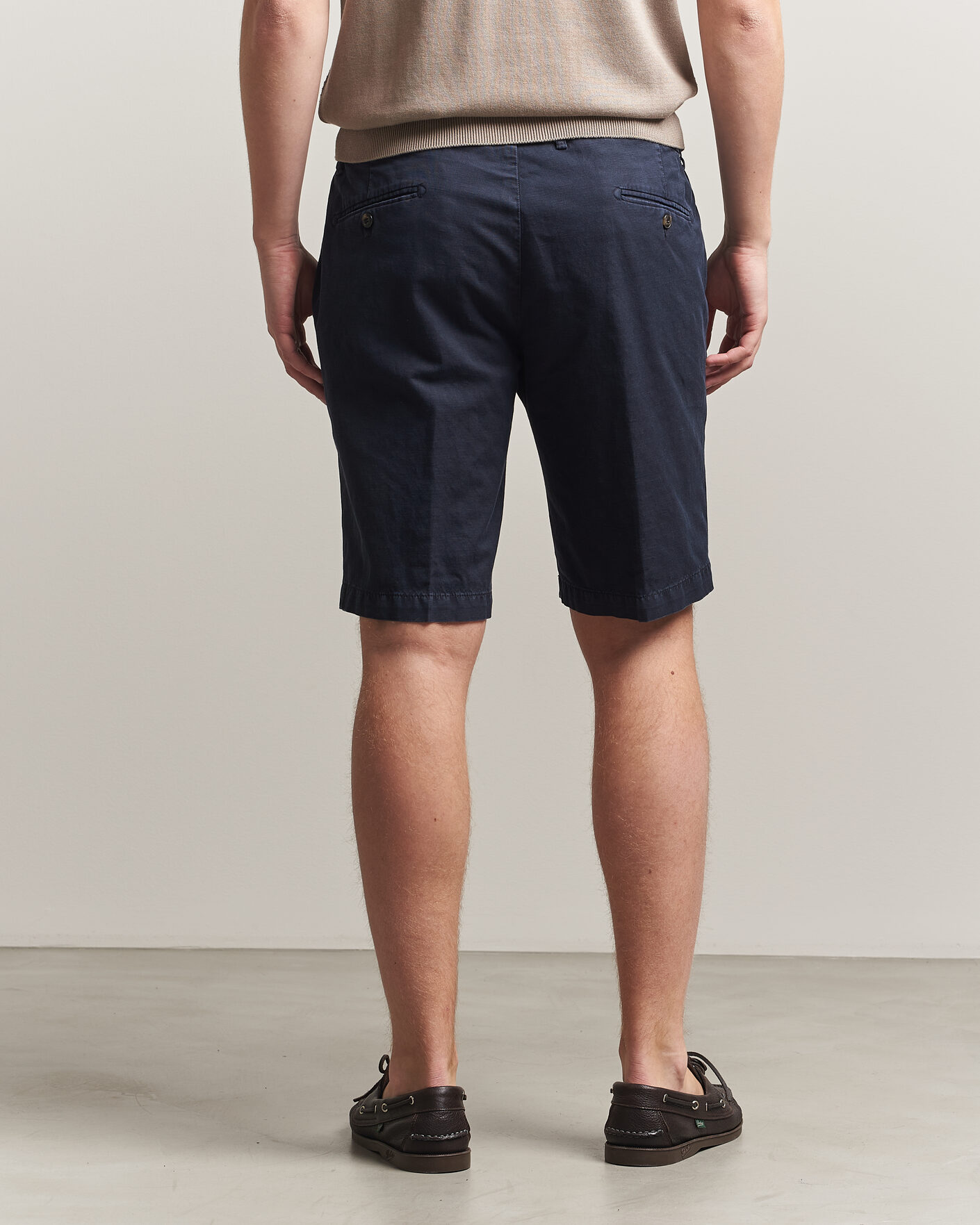 Herr | Shorts | Briglia 1949 | Cotton/Linen Drawstring Shorts Navy