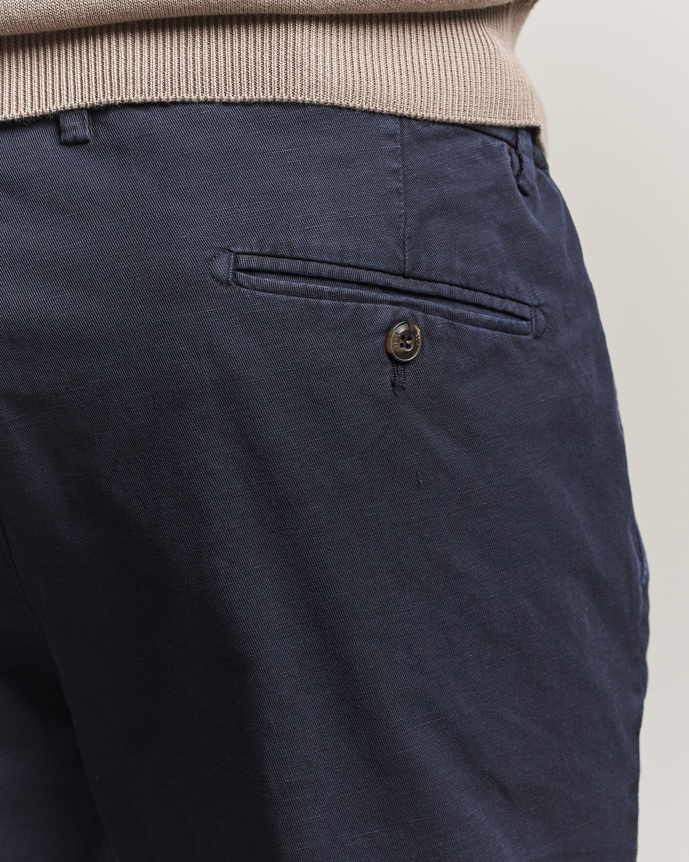 Herr | Shorts | Briglia 1949 | Cotton/Linen Drawstring Shorts Navy