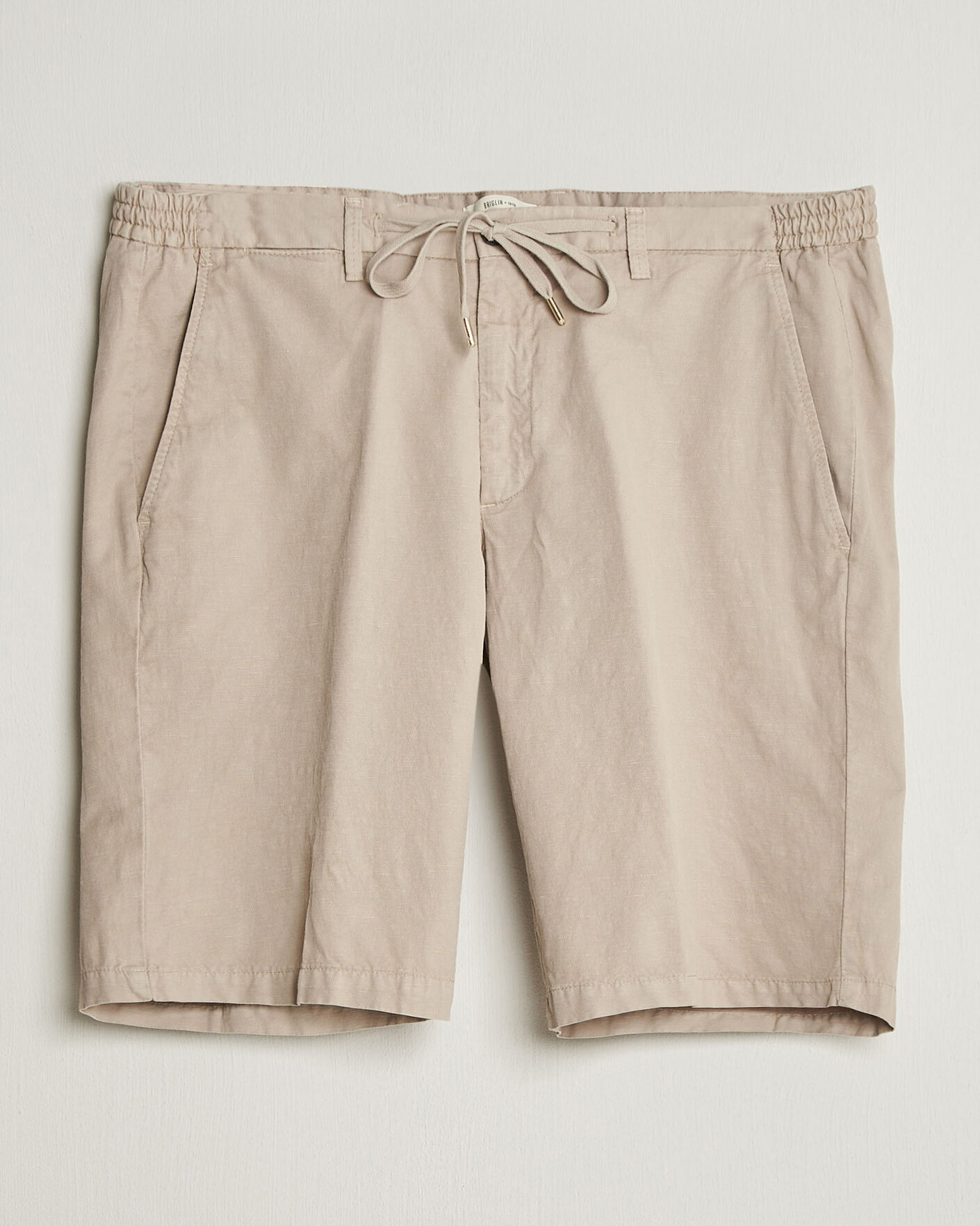 Herr | Shorts | Briglia 1949 | Cotton/Linen Drawstring Shorts Beige