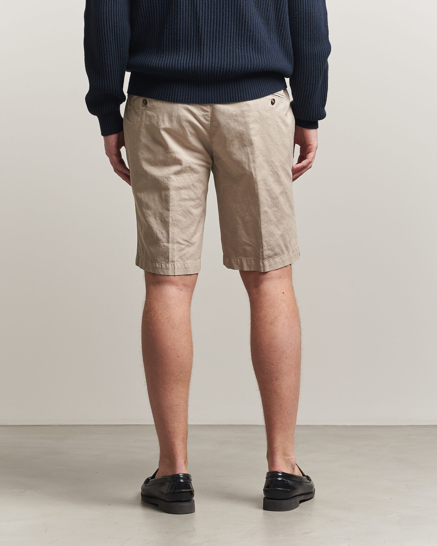 Herr | Shorts | Briglia 1949 | Cotton/Linen Drawstring Shorts Beige