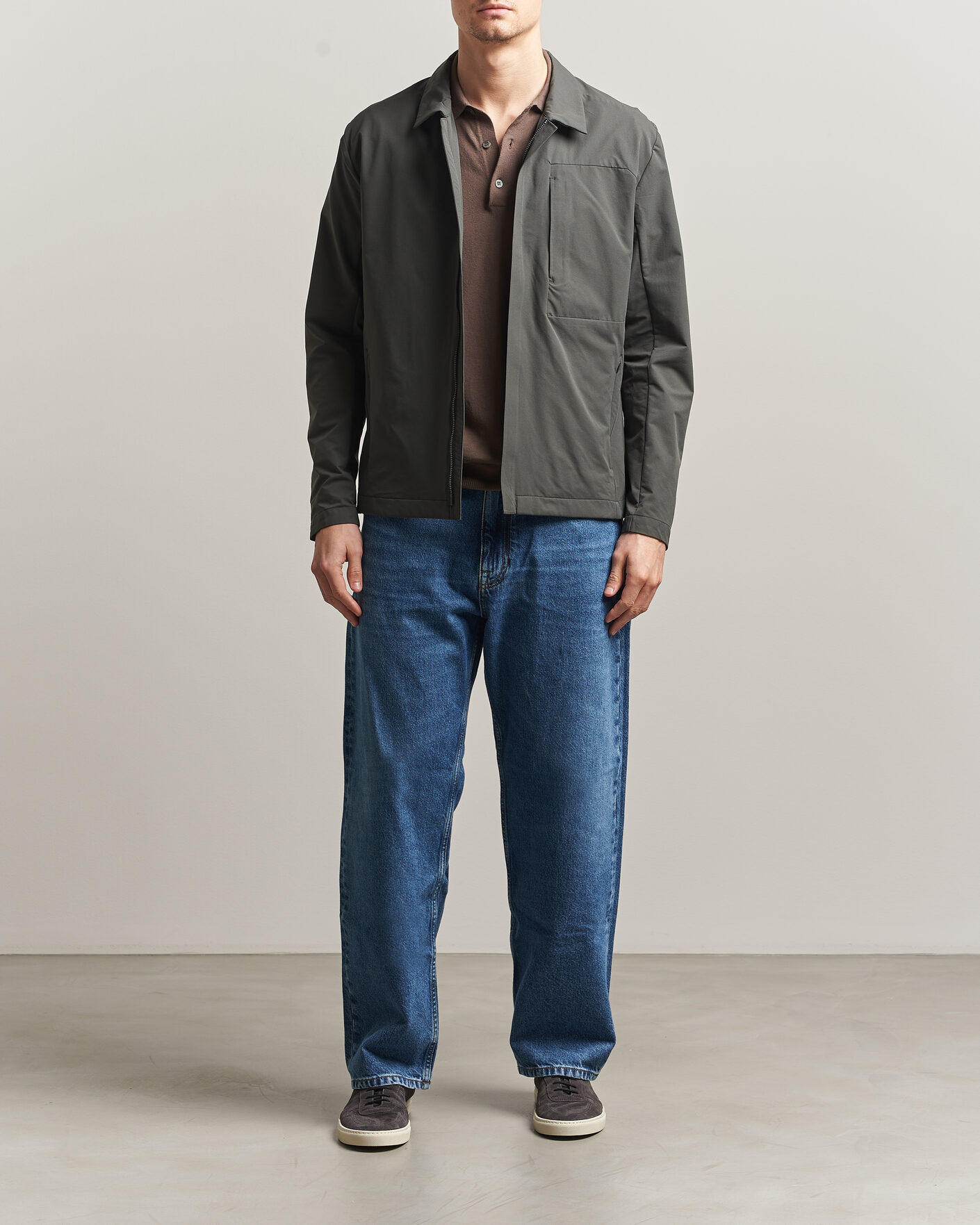 Herr | Jackor | Scandinavian Edition | Merge II Stretch Shirt Jacket Dark Olive